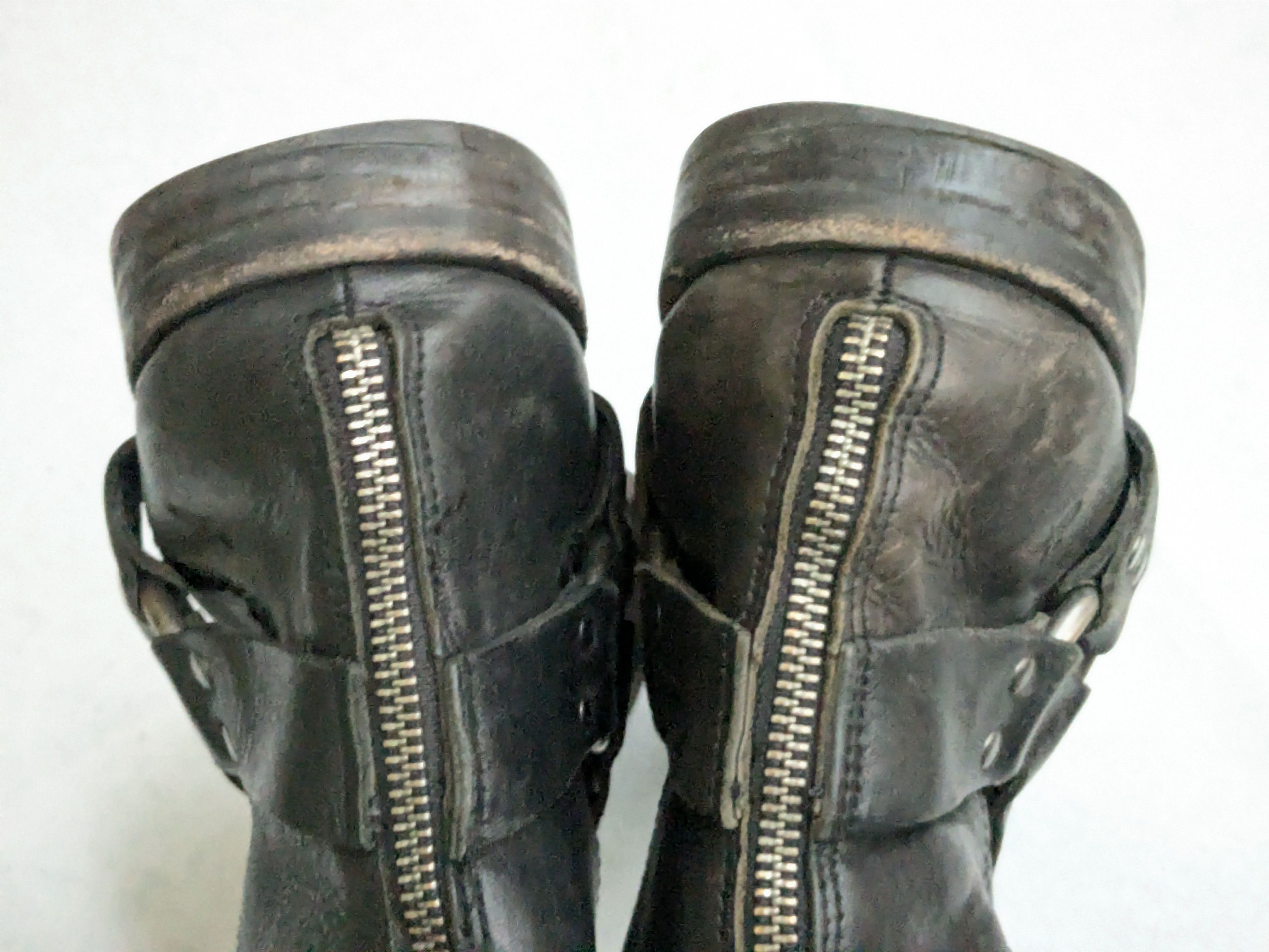 Frye Frye Harness Boots Black 9 Leather Buckle Strap Size US 9 / EU 42 - 13 Thumbnail