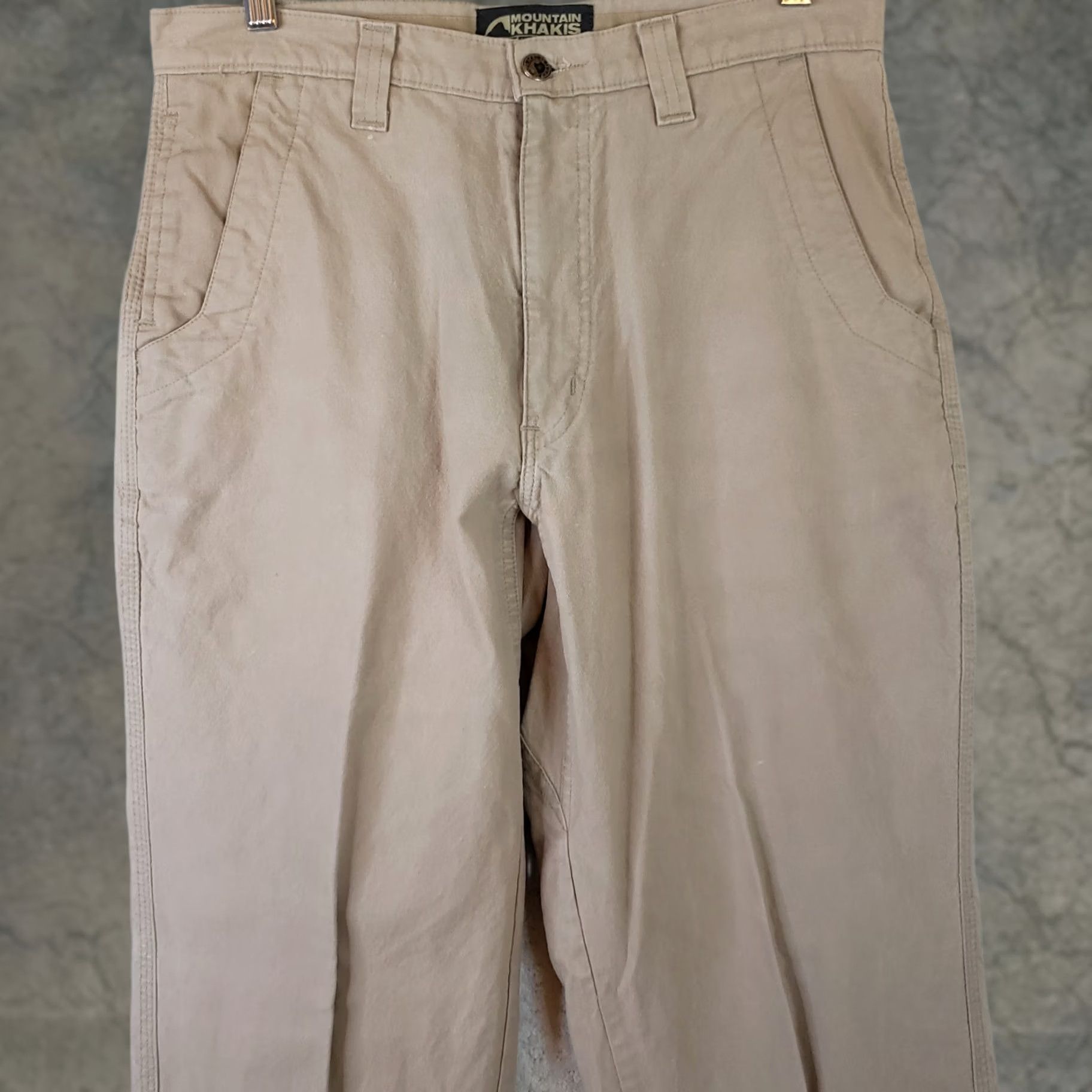 Mountain Khakis Mountain Khakis Teton Twill Pants Chino Mens 32x32 Beige Khaki Regular Straight 5-Pocket Canvas Cotton Size US 32 / EU 48 - 1 Thumbnail