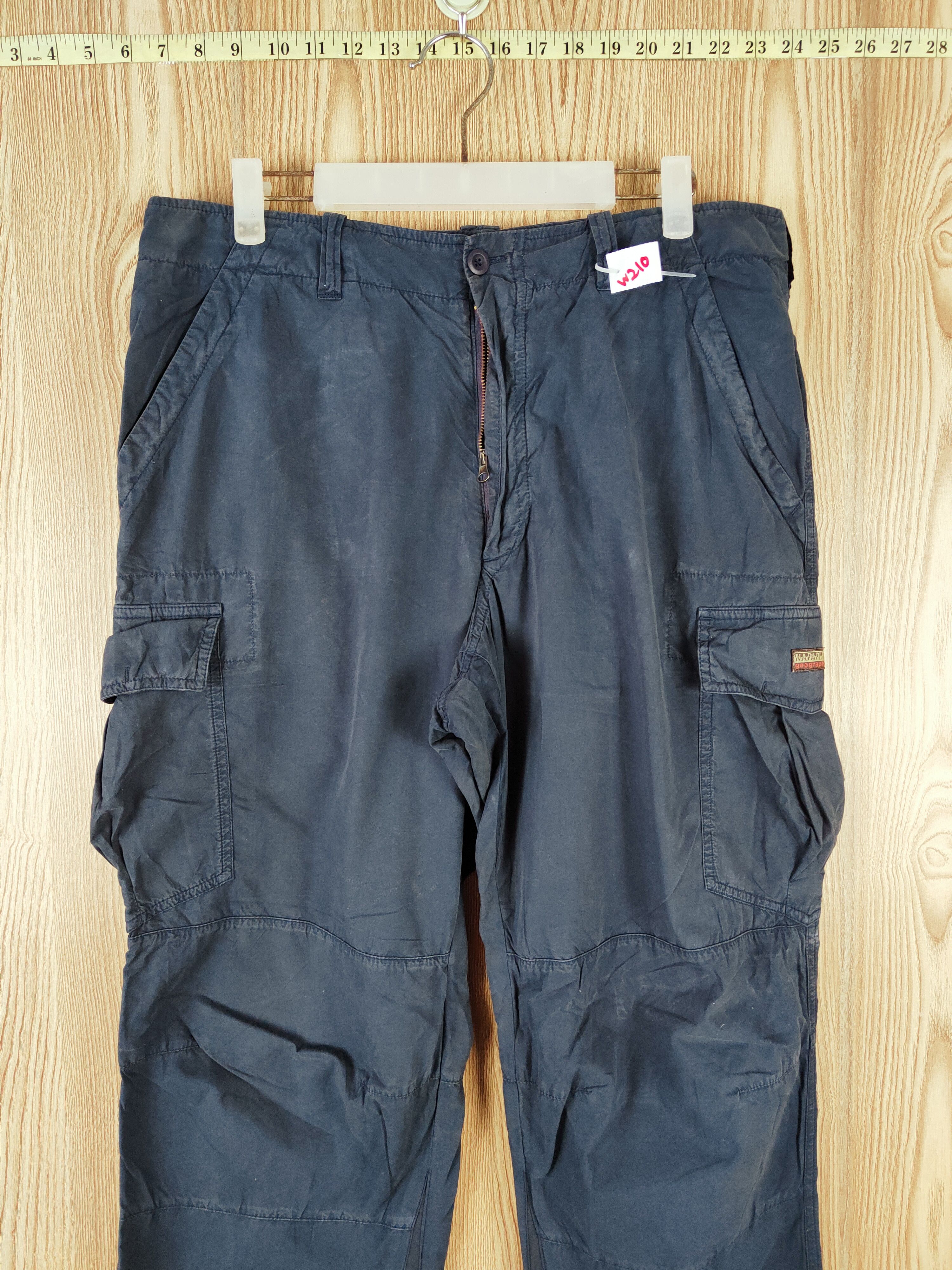 Napapijri DL Napapijri Navy Multipocket Tactical Cargo Pants #W210 Size US 34 / EU 50 - 3 Thumbnail
