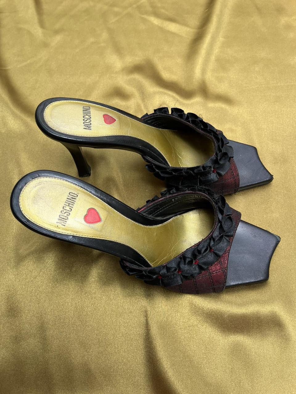 Moschino Vintage Moschino ruffle mules Size US 5 / IT 35 - 2 Thumbnail