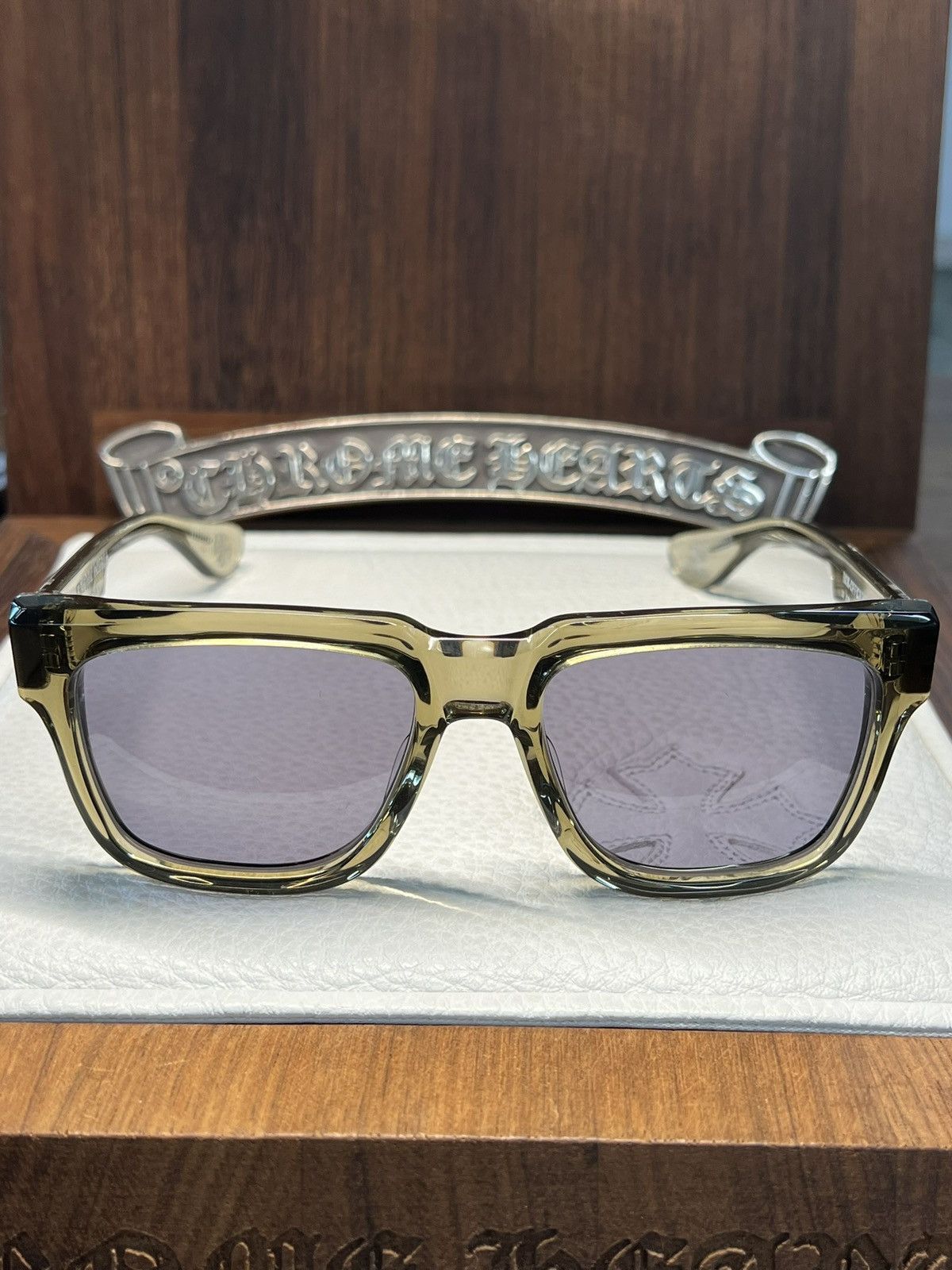 Chrome Hearts Chrome Hearts Box Officer Sunglasses Size ONE SIZE - 4 Thumbnail