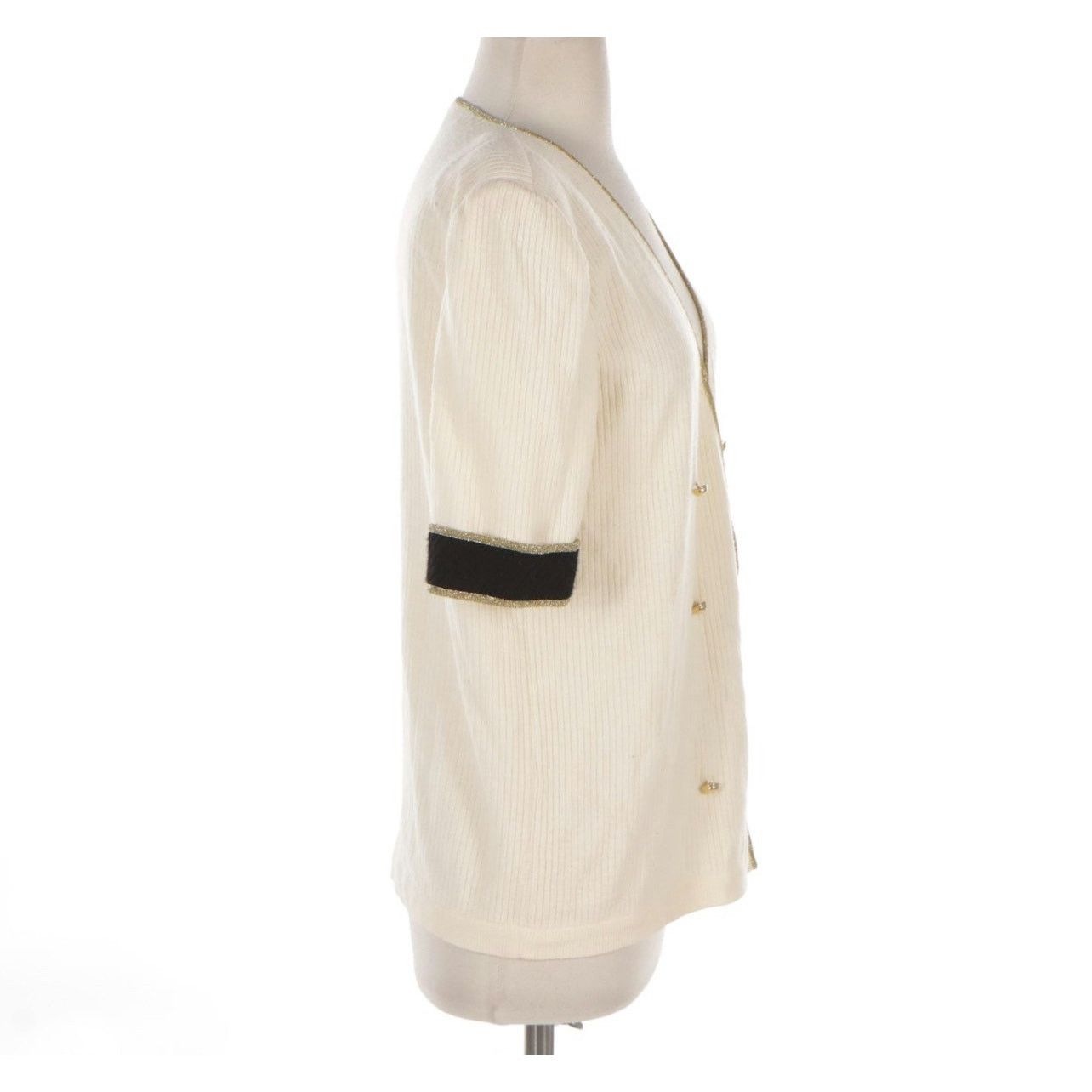 Valentino Vintage Valentino Rib Knit Cuffed Double-Breasted Sweater Size M / US 6-8 / IT 42-44 - 2 Thumbnail