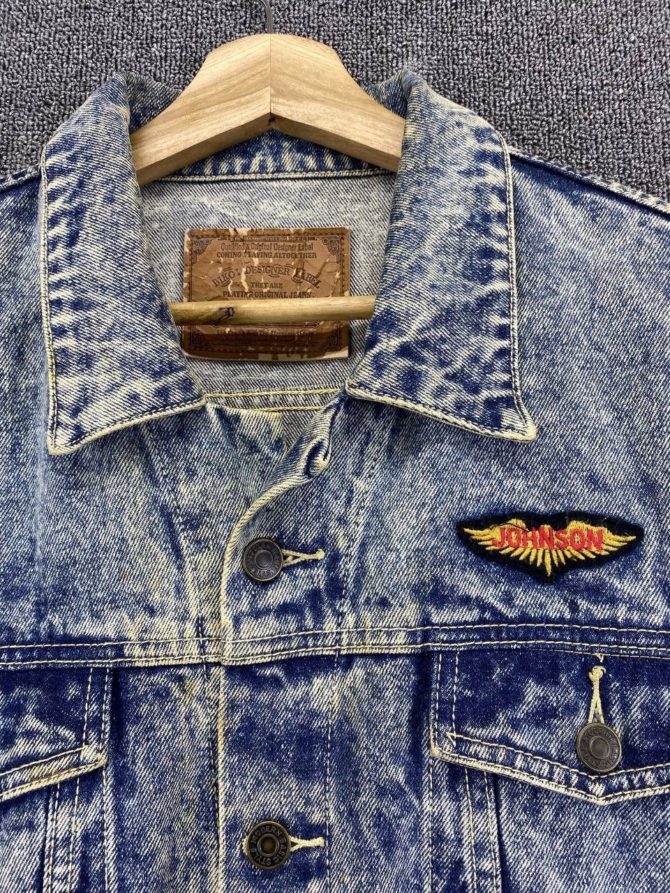 Japanese Brand Vintage Biko Designer Label Acid Wash Trucker Denim Jacket Size US M / EU 48-50 / 2 - 9 Thumbnail