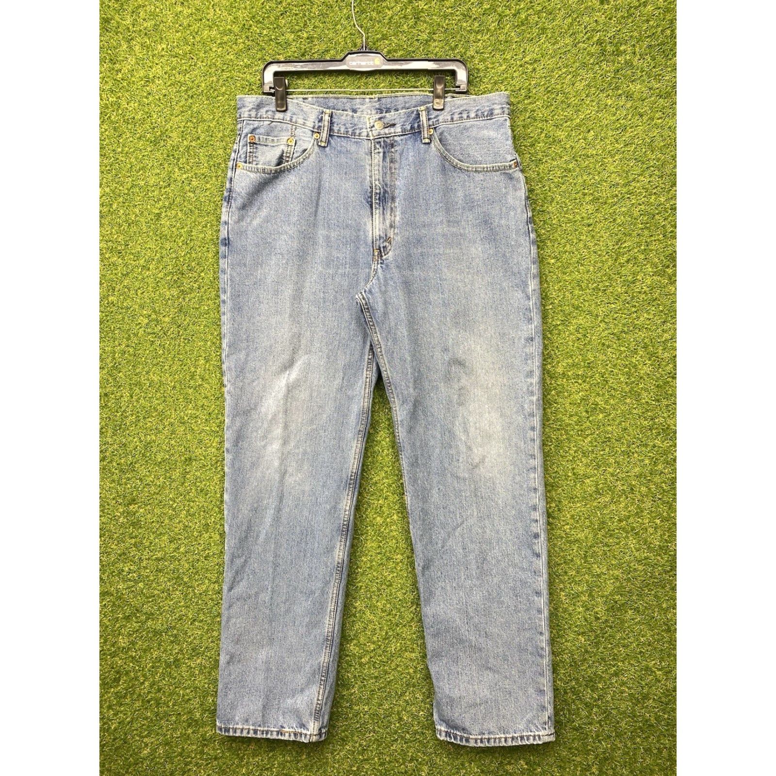 Levi's VINTAGE Levi's 550 Jeans 38x34 Relaxed Fit Tapered Light Wash Denim Mens Size US 38 / EU 54 - 2 Thumbnail