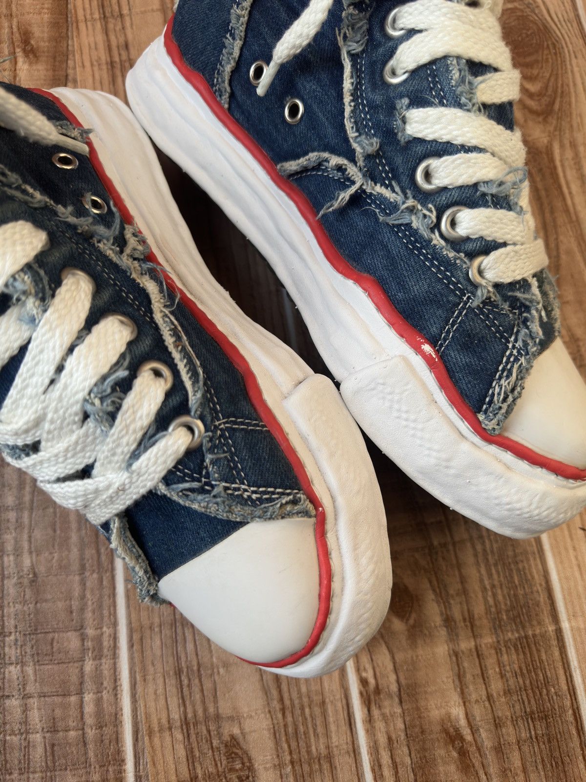 Maison MIHARA YASUHIRO × Nigel Cabourn MMY Denim x Nigel Cabourn Melted Sole Sneakers Size US 8 / EU 41 - 10 Thumbnail