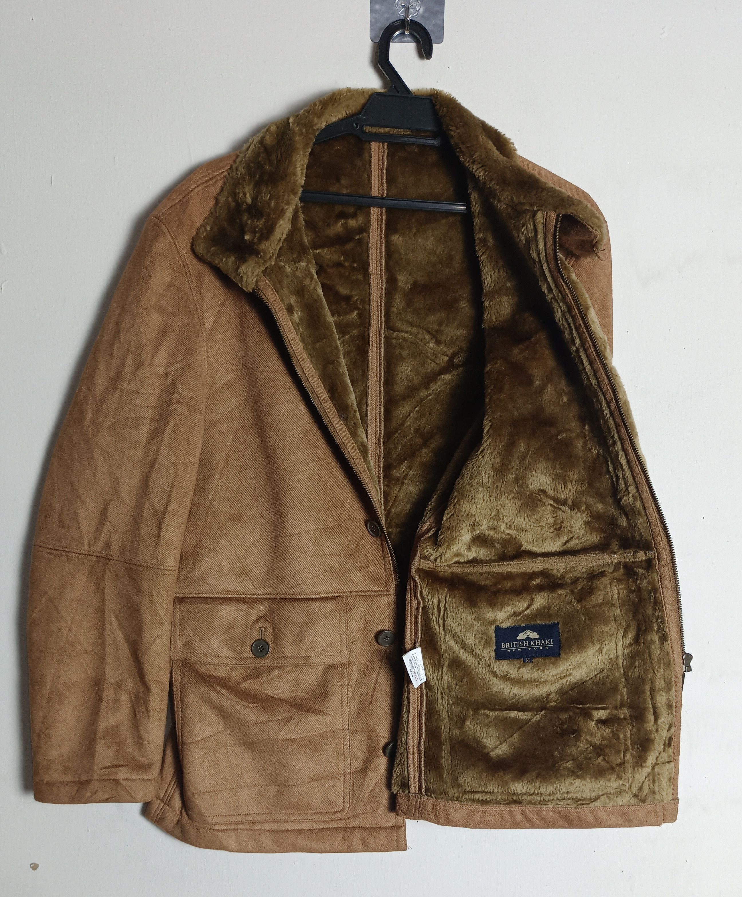 Vintage Vintage British Khaki New York Mink Fur Coat Menswear Brown Size US L / EU 52-54 / 3 - 3 Thumbnail
