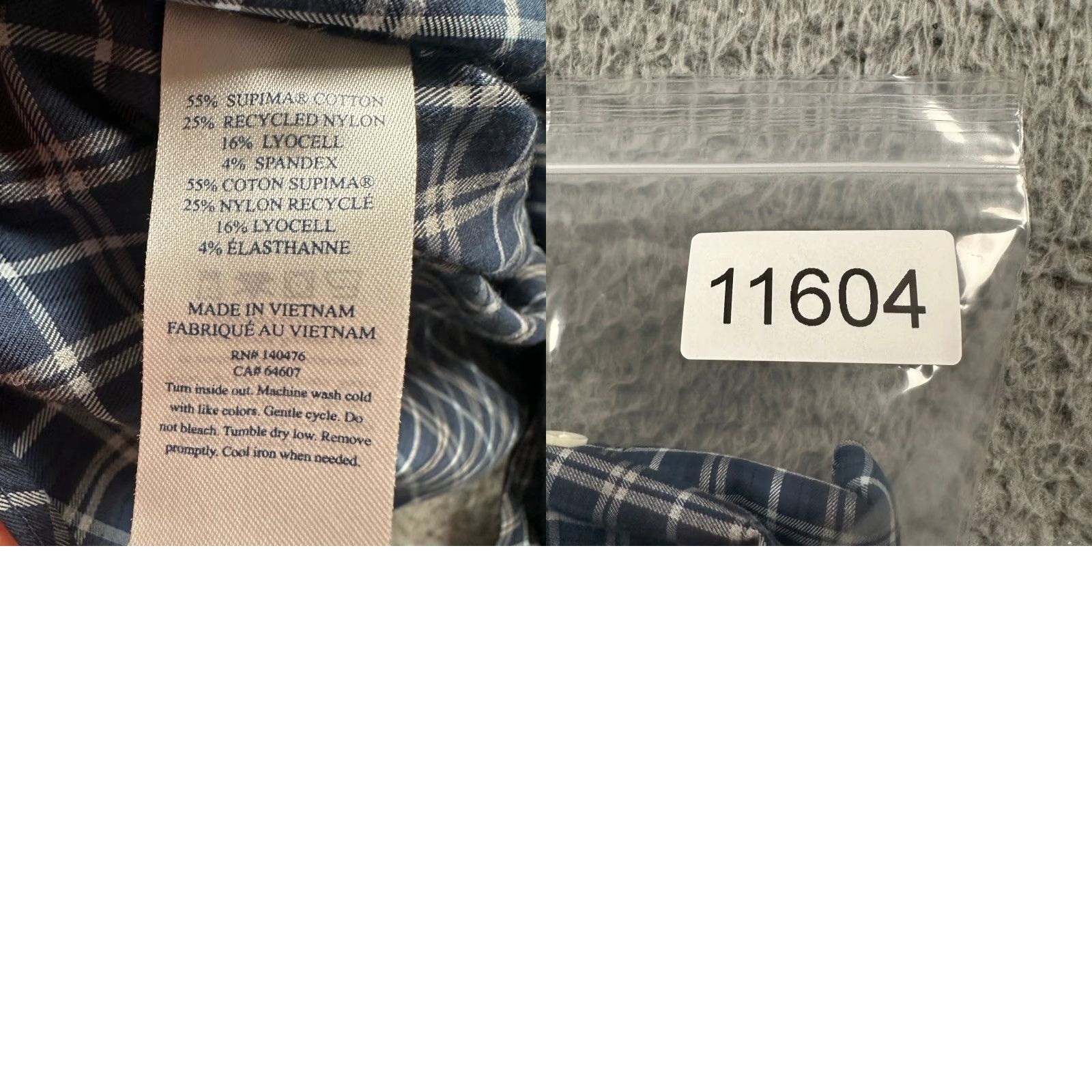 Faherty Faherty Shirt Navy Blue Plaid Button-Up Small Mens Long Sleeve Casual Size US S / EU 44-46 / 1 - 8 Thumbnail
