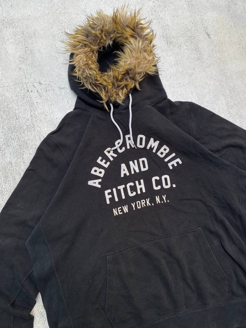 If Six Was Nine Abercrombie Y2K Fur Fuzzy LGB Style Mohair Faded Hoodie Size US XXL / EU 58 / 5 - 7 Thumbnail