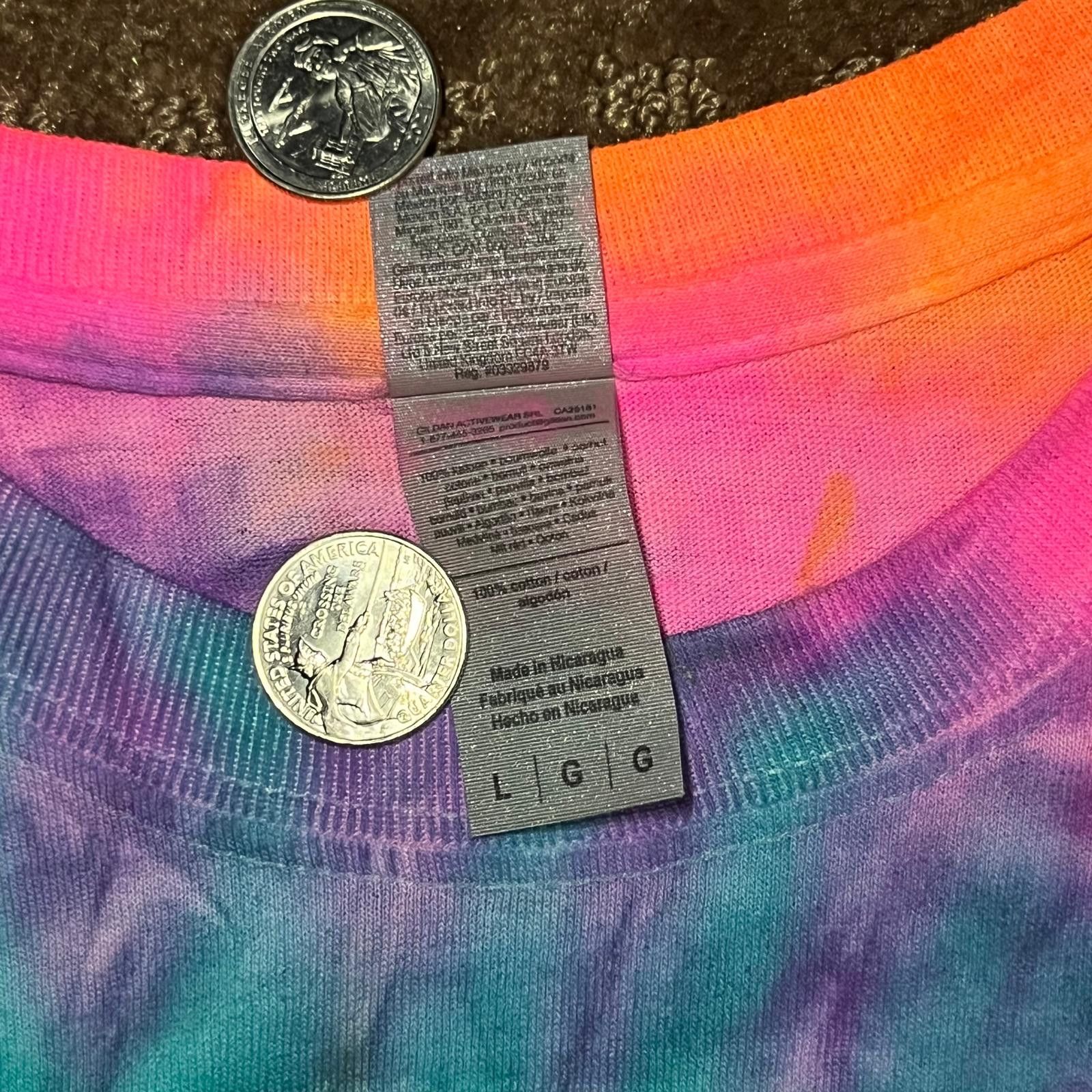 Gildan Grateful Dead 🌀 2023 Tour Tie-Dye Tee – Size L Size US L / EU 52-54 / 3 - 5 Thumbnail