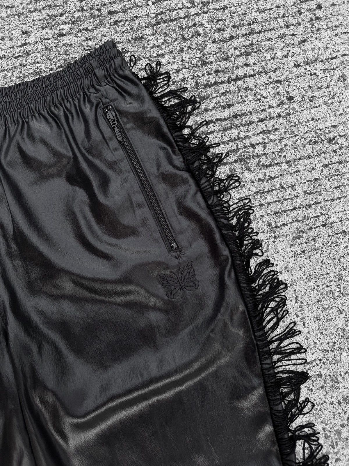 Needles Needles SS23 Black Fringe Bootcut Pants Size US 32 / EU 48 - 7 Thumbnail