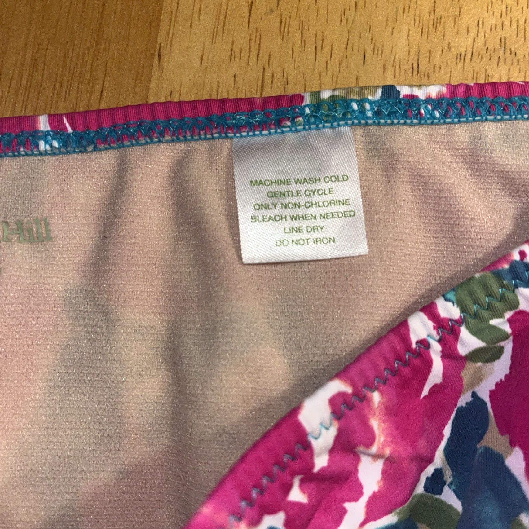 Vintage GARNET HILL Women's Bikini Bottom Size 2 Floral Pink Full Coverage Swimsuit Swimwear Size 26" / US 2 / IT 38 - 4 Thumbnail