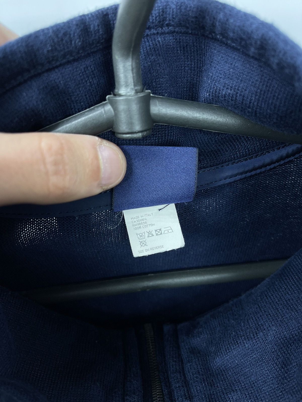 Paul & Shark Men's Paul & Shark Blue 100% Cotton Sweater L Italy RIRI Size US L / EU 52-54 / 3 - 6 Thumbnail