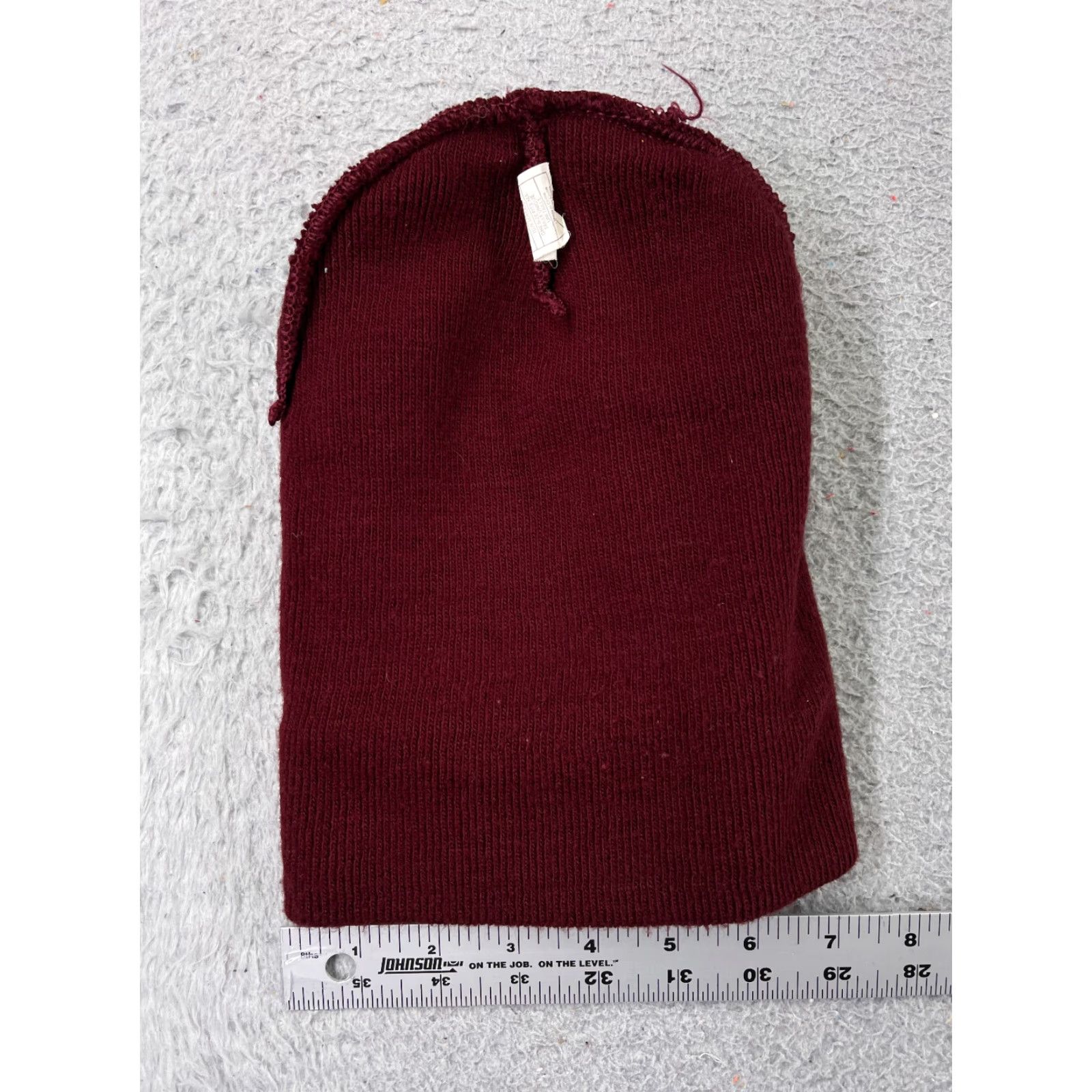 Vintage Harpoon Beanie Toque Adult One Size Burgundy Knit Embroidered 100% Acrylic Ski Hat/Cap Unbranded Unisex Adults Style Beanie Mens Womens Size ONE SIZE - 5 Thumbnail