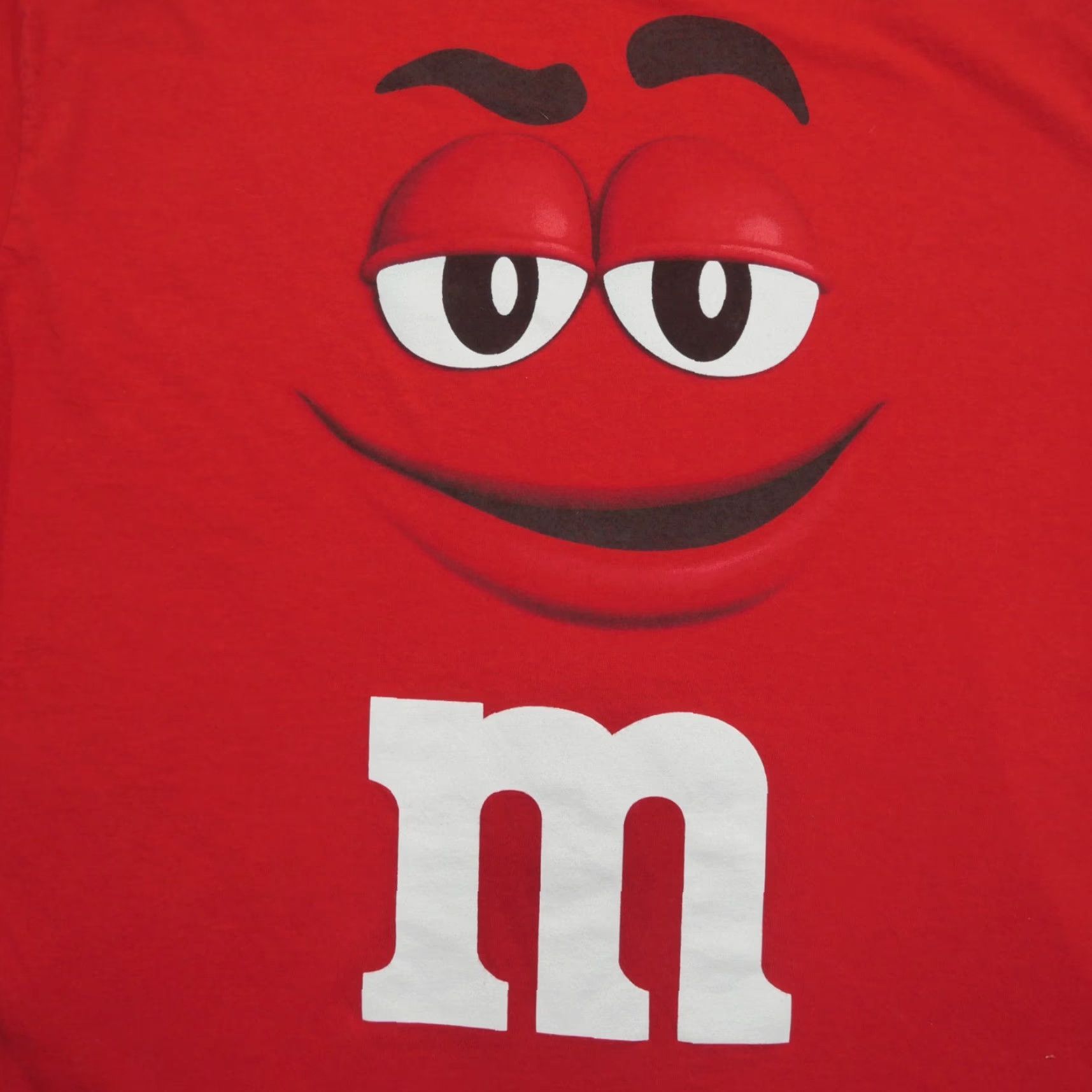 Vintage M & M Candy T Shirt Mens Adult Large Red Face Smile Logo Size US L / EU 52-54 / 3 - 2 Thumbnail