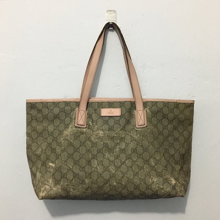 Gucci Gucci GG Supreme Canvas Leather Totebag Authentic Size ONE SIZE - 3 Thumbnail