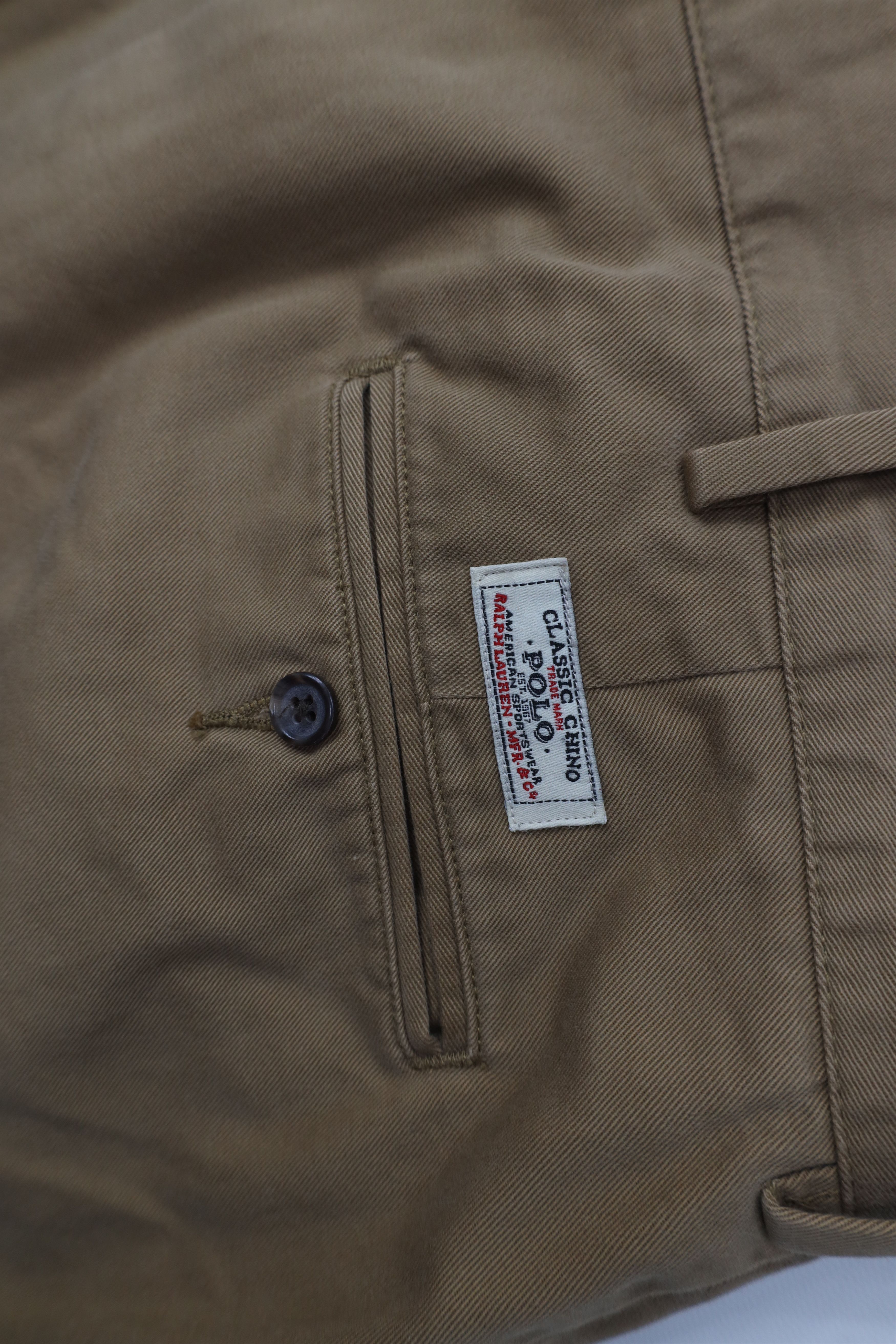 Ralph Lauren Vintage 90s Ralph Lauren Wide Leg Chino Pants Trousers Khaki Size US 36 / EU 52 - 13 Thumbnail