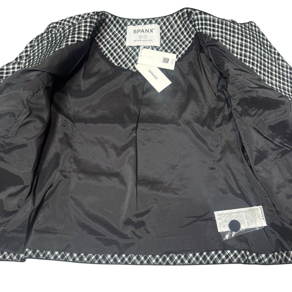 Spanx NWT New Spanx Ponte Lady Jacket Jacquard Black White Plaid Size M / US 6-8 / IT 42-44 - 7 Thumbnail
