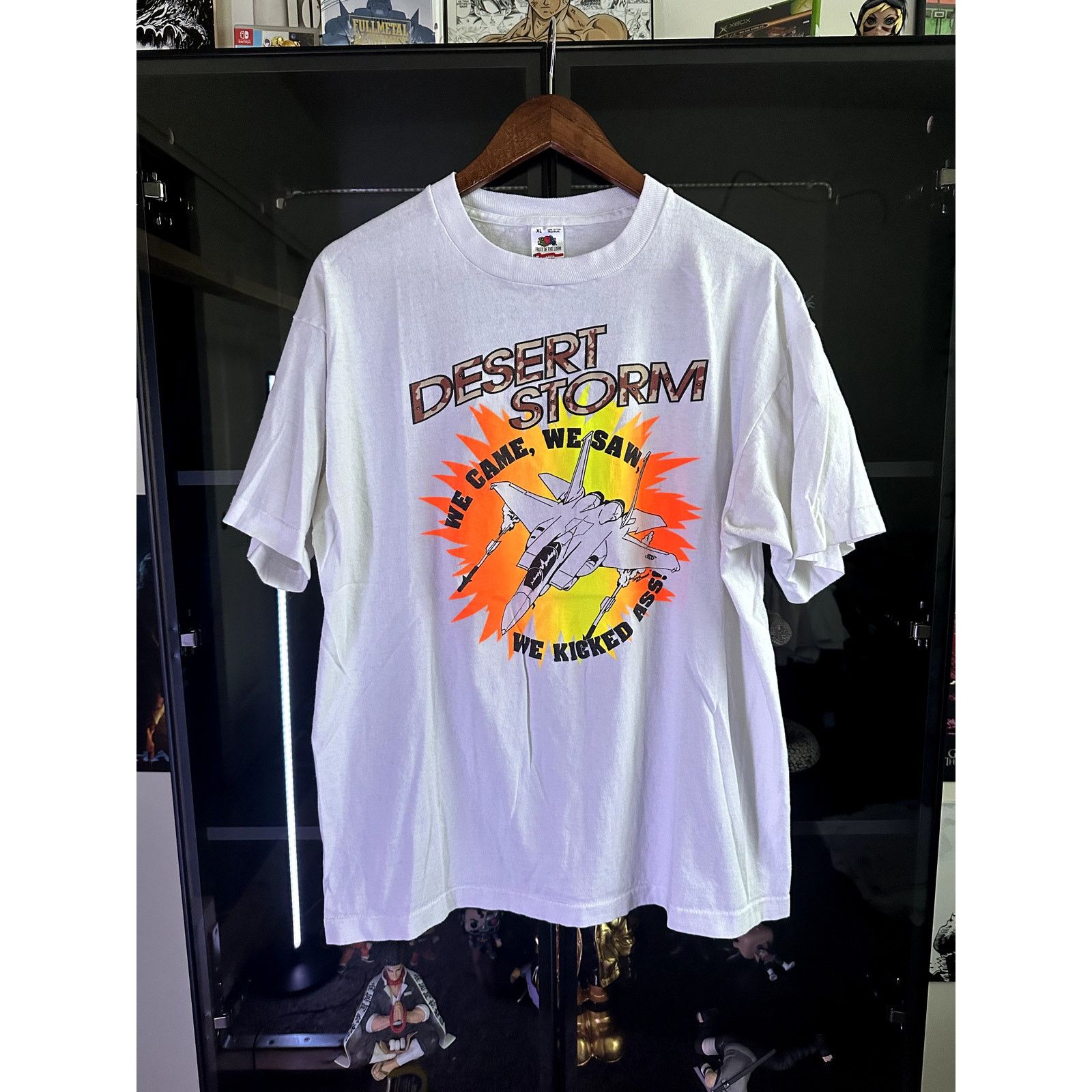 Fruit Of The Loom Vintage 1991 Desert Storm T-shirt Size XL Airforce Military Size US XL / EU 56 / 4 - 1 Thumbnail