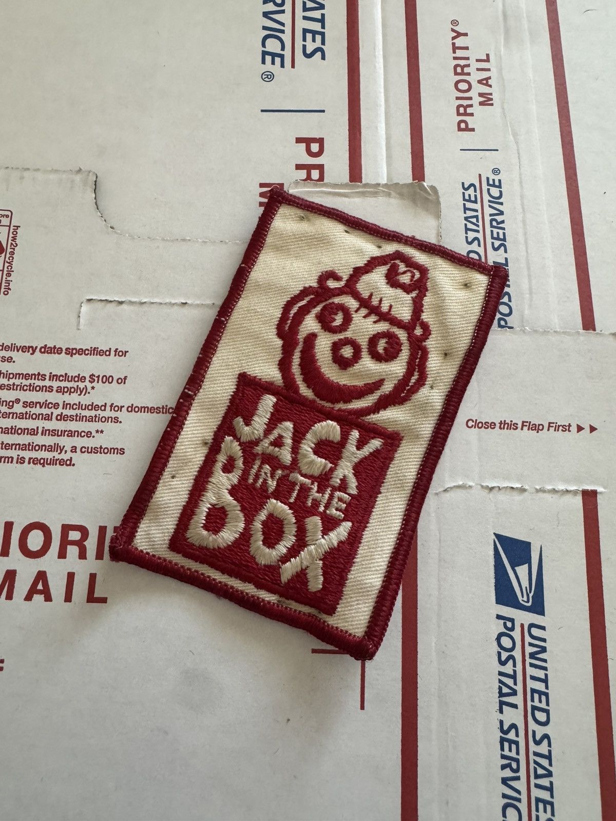 Junk Food 90s Jack in the Box Vintage Cartoon Style Sew On Patch USA Size ONE SIZE - 6 Thumbnail