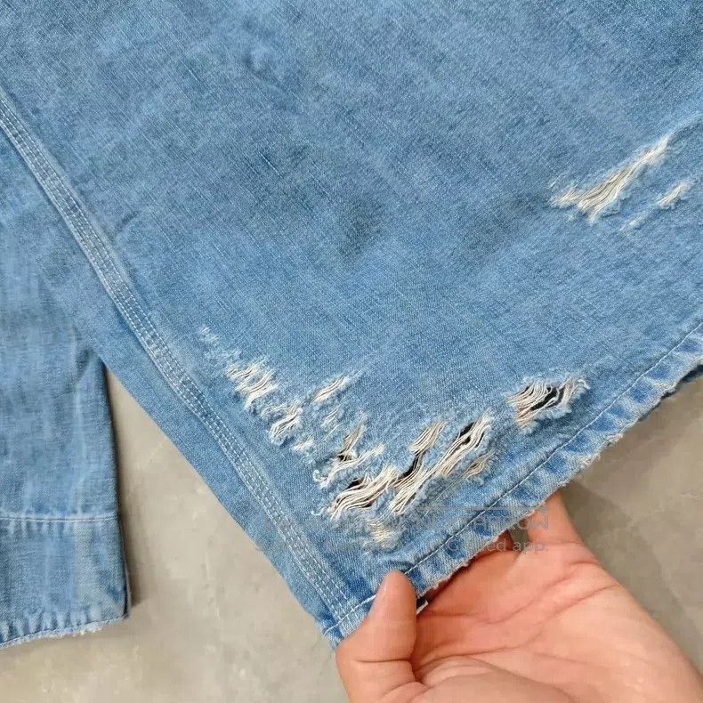 Needles Needles Embroidered single row long sleeve denim jacket Size US L / EU 52-54 / 3 - 8 Thumbnail