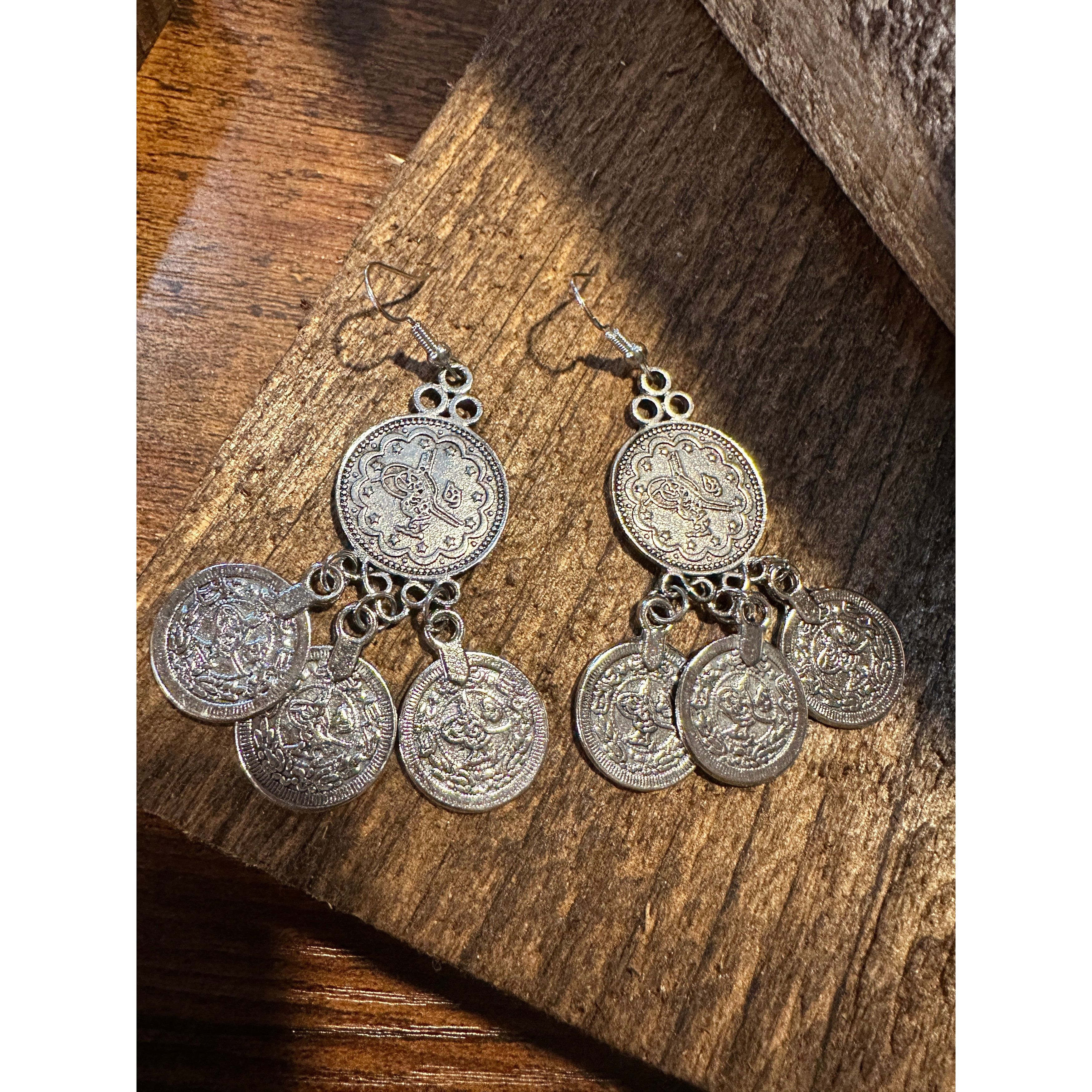 Other Vintage-Inspired Boho Coin Dangle Earrings in Gift-Ready Box Size ONE SIZE - 8 Thumbnail
