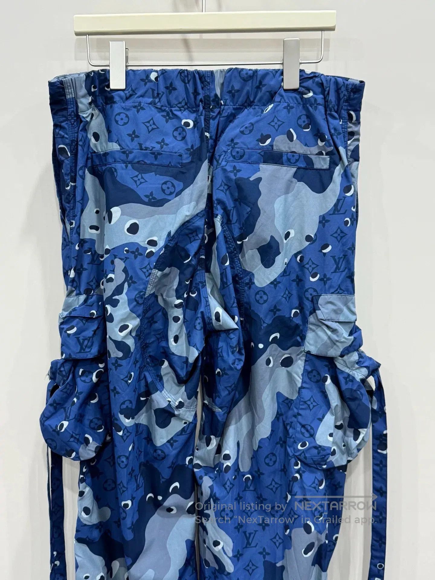 Louis Vuitton Louis Vuitton Blue Camo Nylon Casual Pants. Size US 42 / EU 58 - 5 Thumbnail
