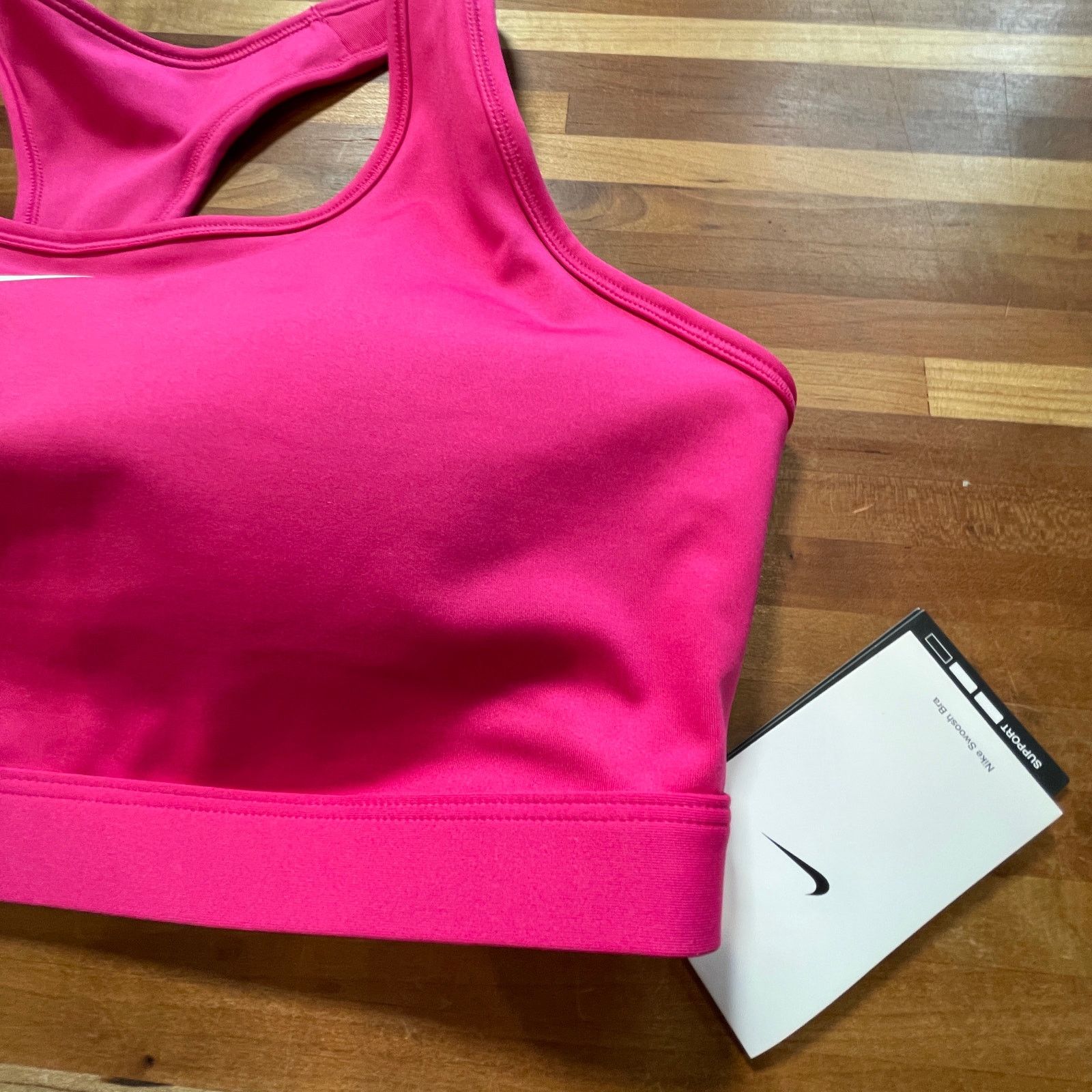 Nike Nike Women's Swoosh Medium Sports Bra hot pink 1X Size ONE SIZE - 6 Thumbnail