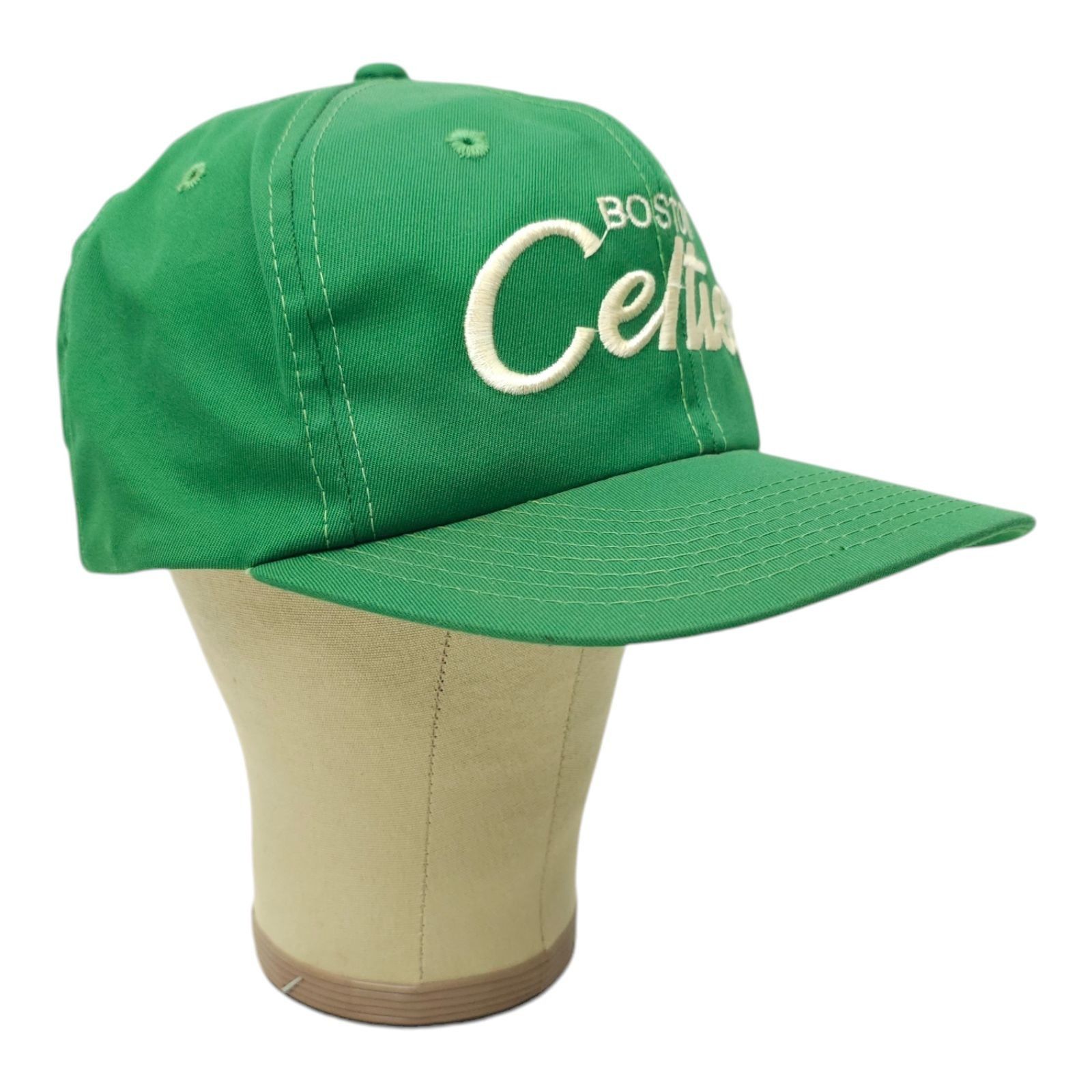 Sports Specialties Boston Celtics Script Baseball Cap READ Vtg 90s Snapback Hat Size ONE SIZE - 3 Thumbnail