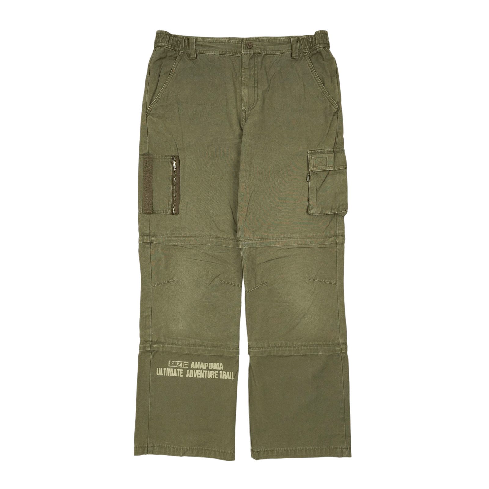 Japanese Brand × Vintage 💎 33/32 Detachable Legs 2 in 1 Shorts Pants Cargo Y2K Size US 33 - 3 Thumbnail
