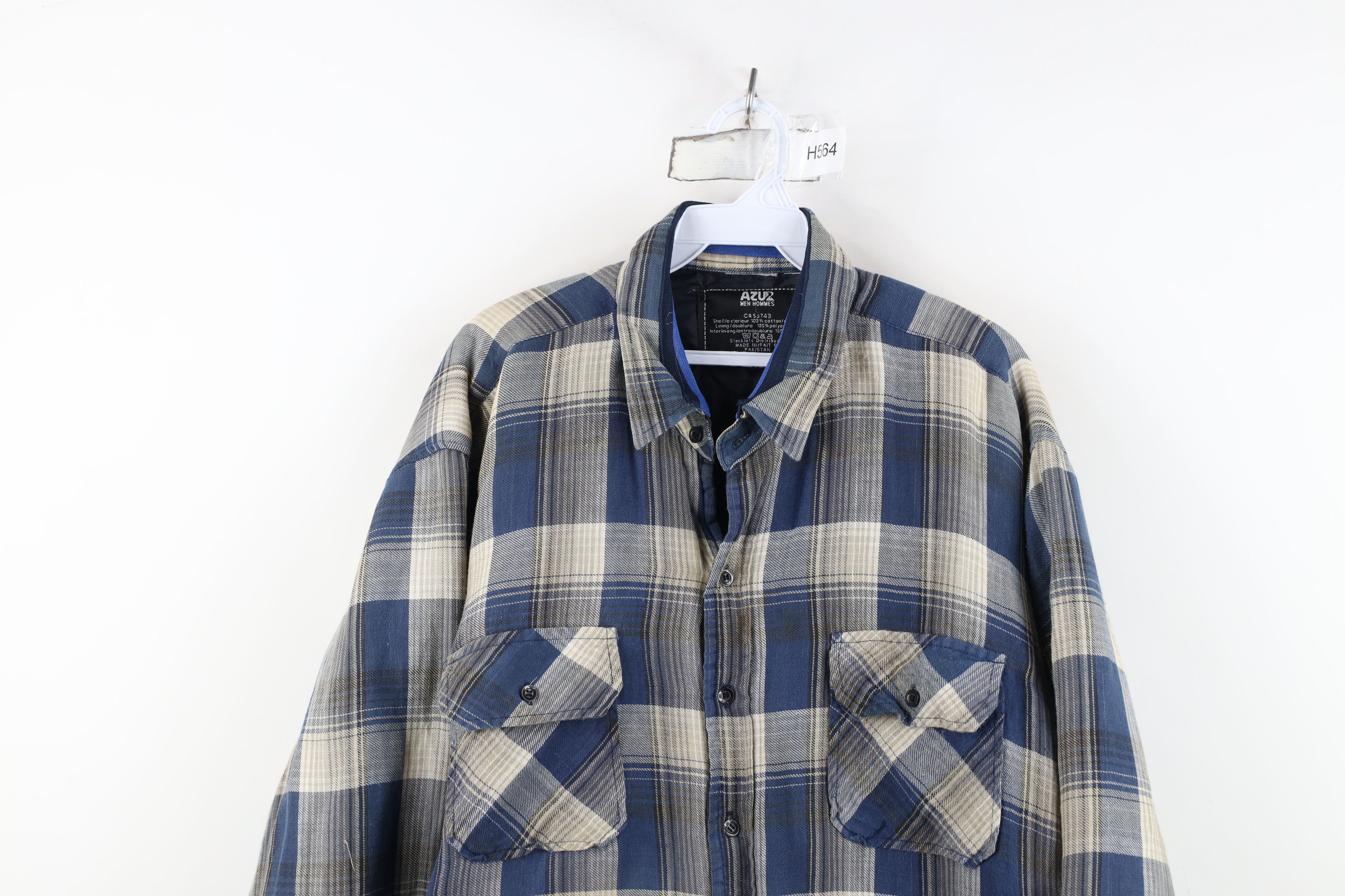 Vintage Vintage 90s Y2K Streetwear Button Shirt Jacket Jac Shirt Size US XXL / EU 58 / 5 - 2 Thumbnail