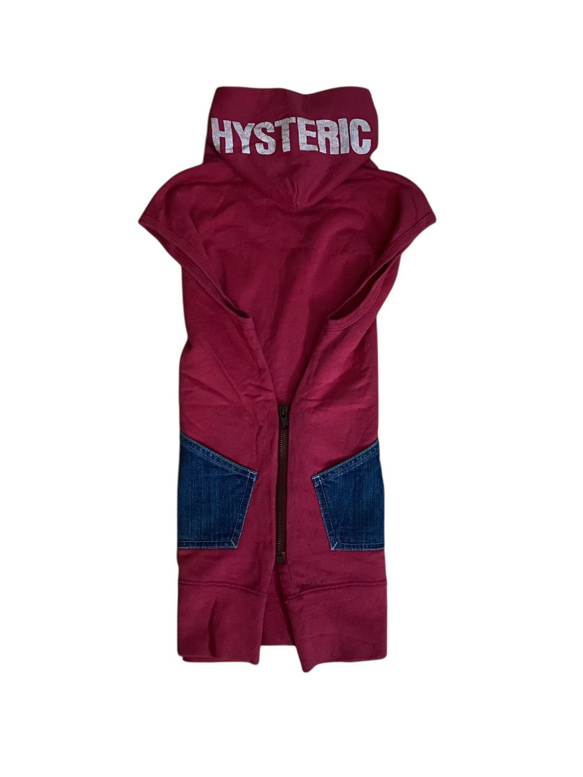 Hysteric Glamour × Japanese Brand Hysteric Glamour Double Pocket Sleeveless Hoodie Sweater Size US S / EU 44-46 / 1 - 2 Thumbnail