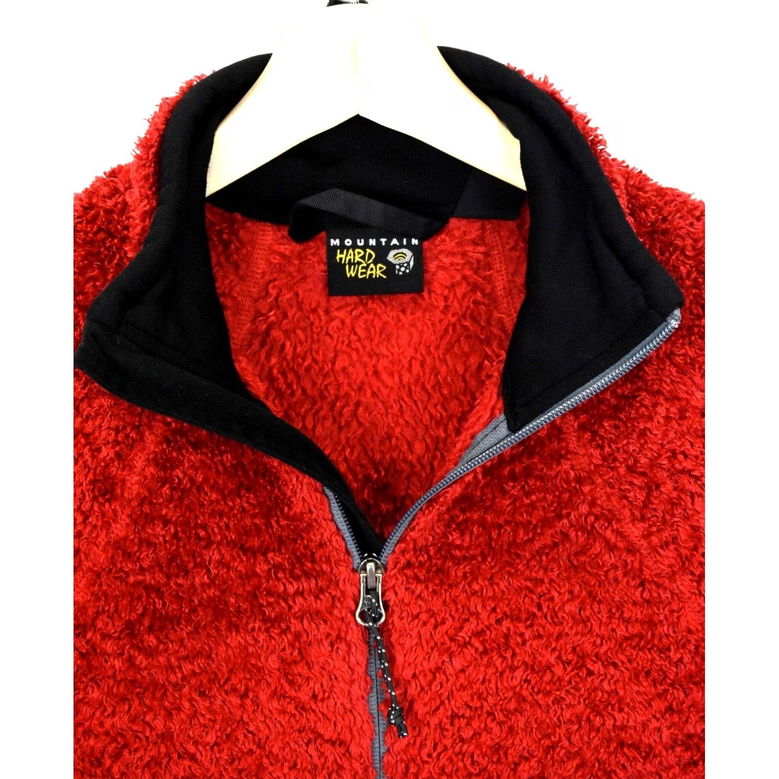 Mountain Hardwear MOUNTAIN HARDWEAR Sweatshirt SMALL Red Full Zip Fuzzy Pockets Women's Size S / US 4 / IT 40 - 4 Thumbnail