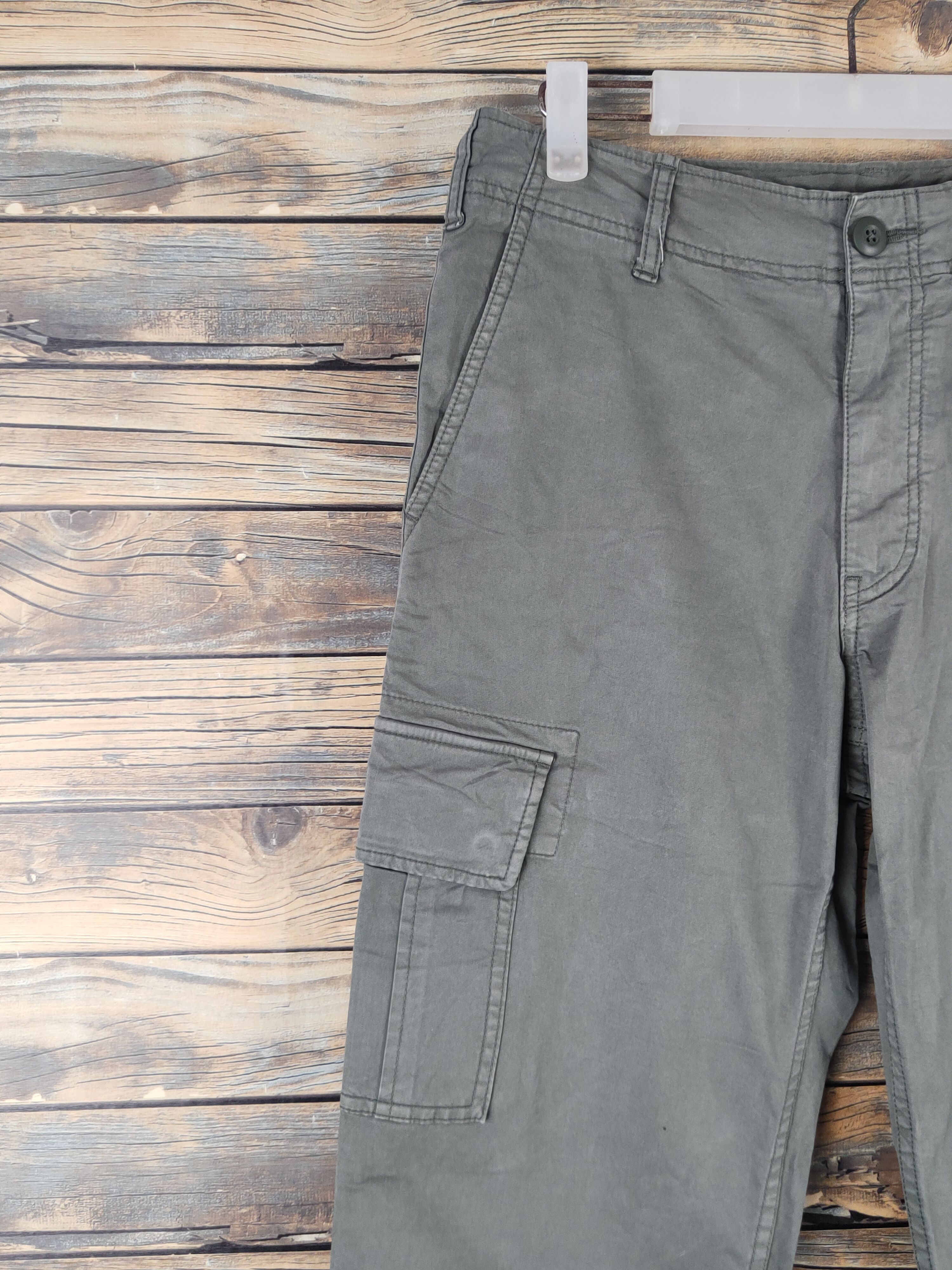 Japanese Brand DL Uniqlo Green Multipocket Tactical Cargo Pants #1502 Size US 29 - 3 Thumbnail