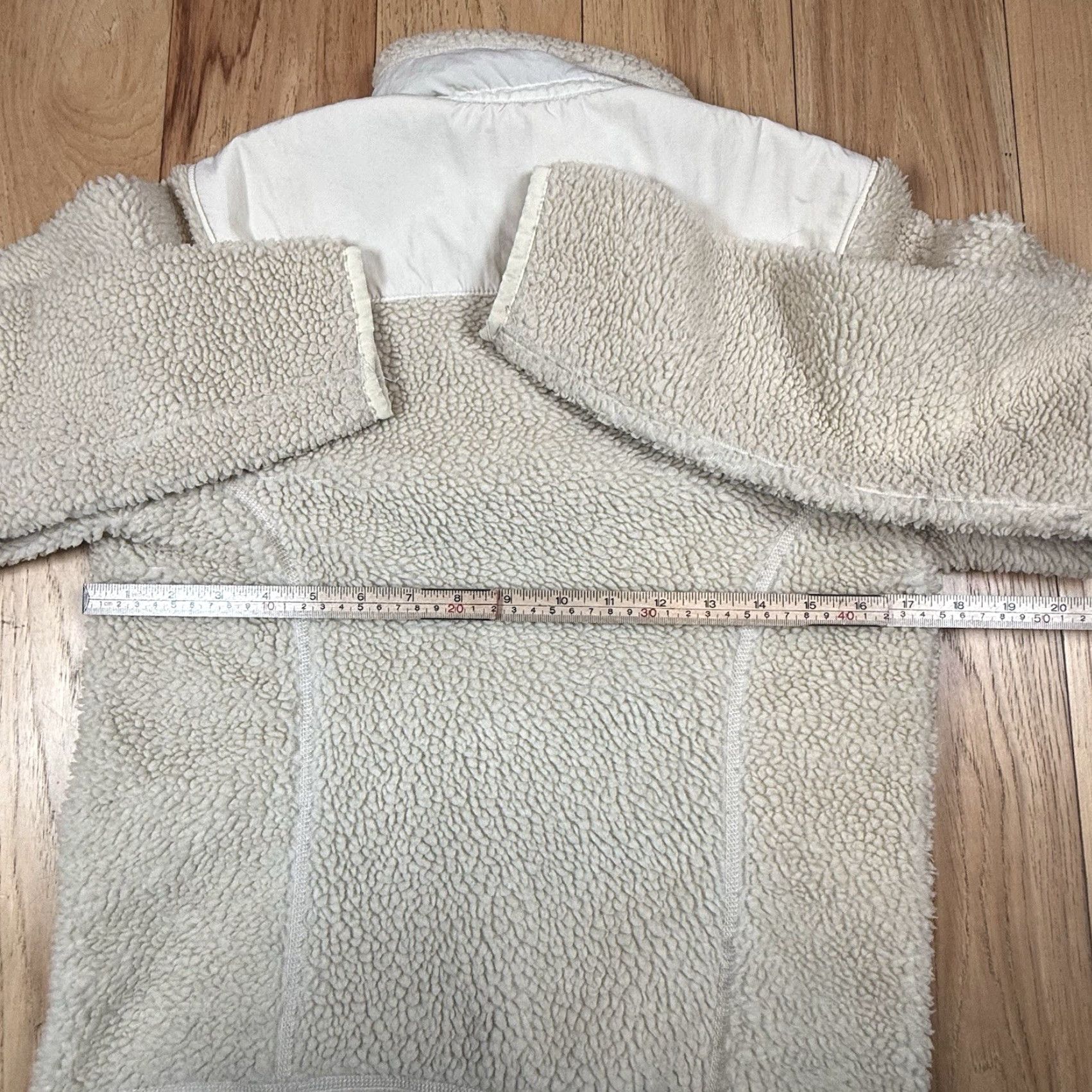 Patagonia VINTAGE Patagonia Jacket Womens Medium Beige Fleece Full Zip Retro X Deep Pile Sherpa Size M / US 6-8 / IT 42-44 - 7 Thumbnail
