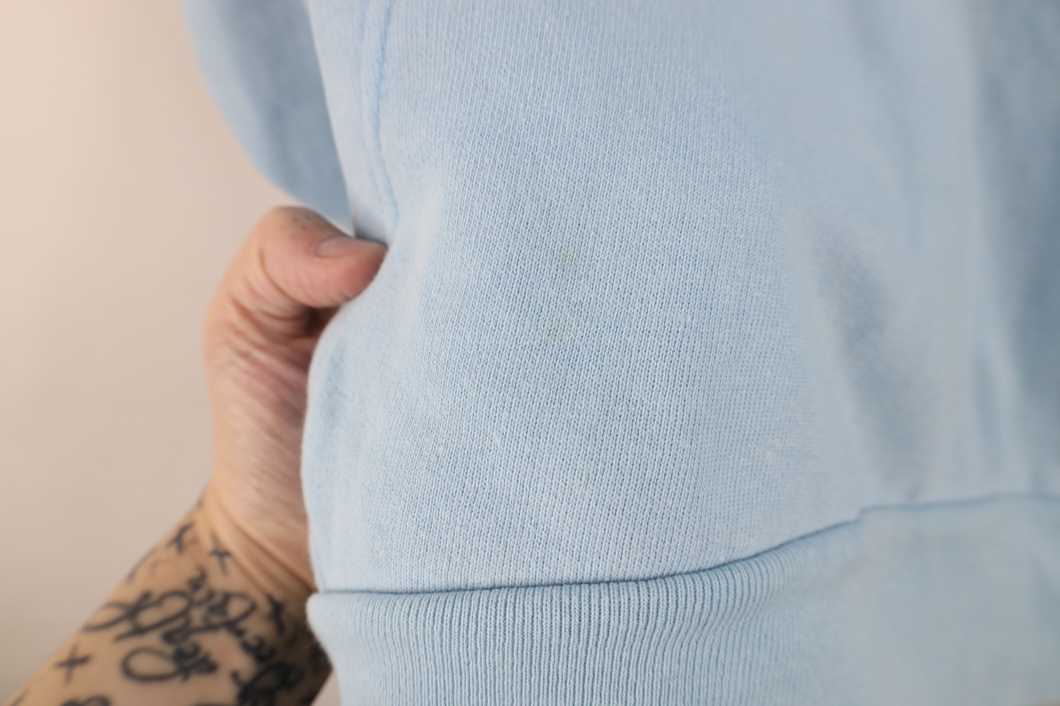 Vintage Vintage 90s Streetwear Fit Hoodie Sweatshirt Carolina Blue Size US L / EU 52-54 / 3 - 7 Thumbnail