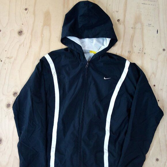 Nike × Vintage Vintage Y2K Nike Hooded Windbreaker Jacket Size M / US 6-8 / IT 42-44 - 1 Thumbnail