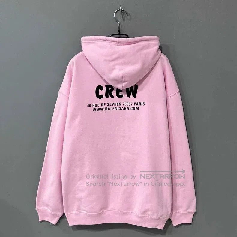Balenciaga Balenciaga Pink Crew Hoodie Sweatshirt. Size US S / EU 44-46 / 1 - 3 Thumbnail