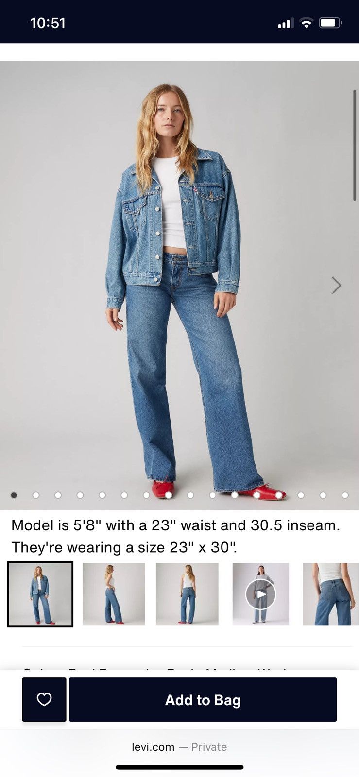 Levi's Levi’s Low Loose Jeans Size 26" / US 2 / IT 38 - 1 Thumbnail