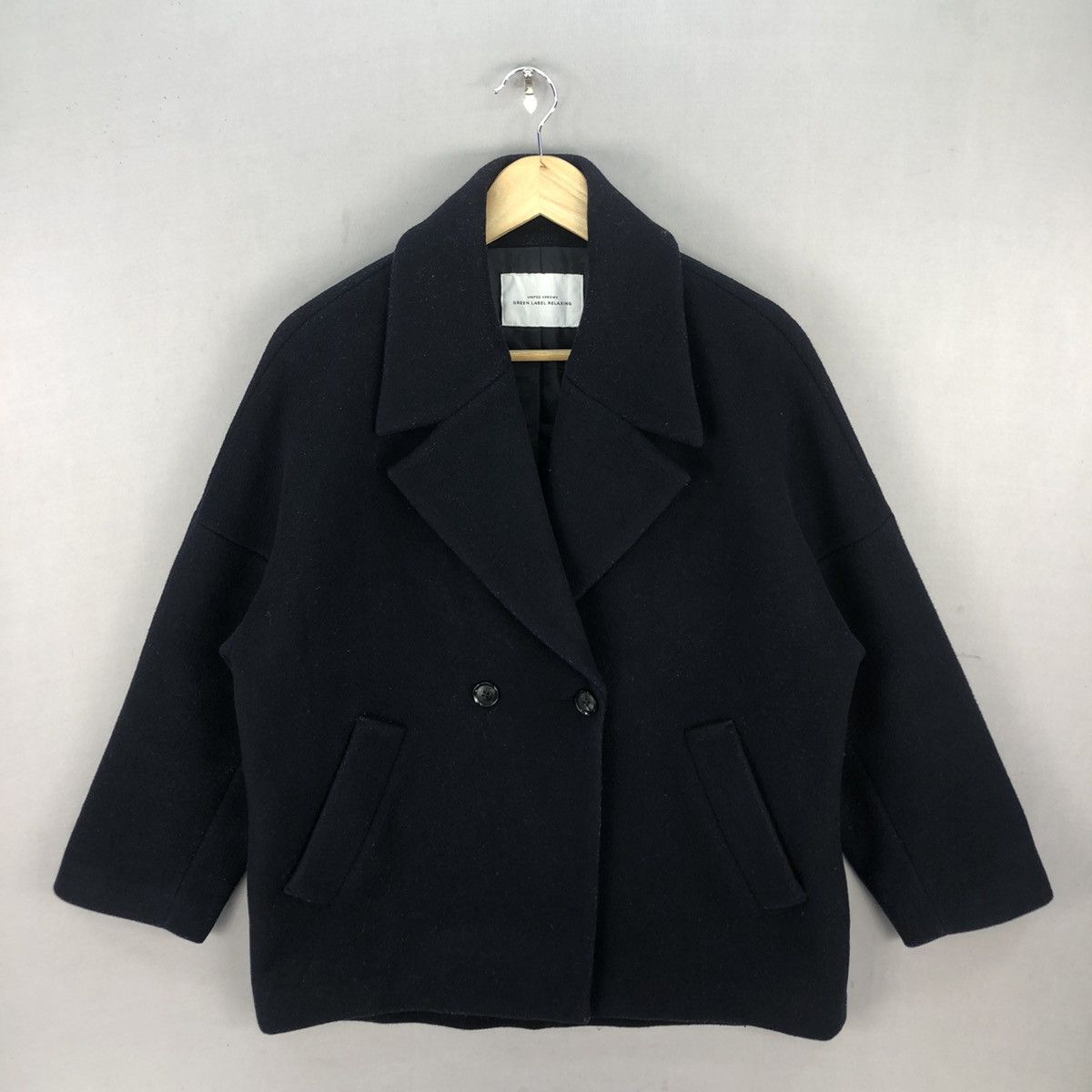 United Arrows United Arrows Wool Cashmere Double Breasted Jacket - Baggy Size US M / EU 48-50 / 2 - 1 Thumbnail