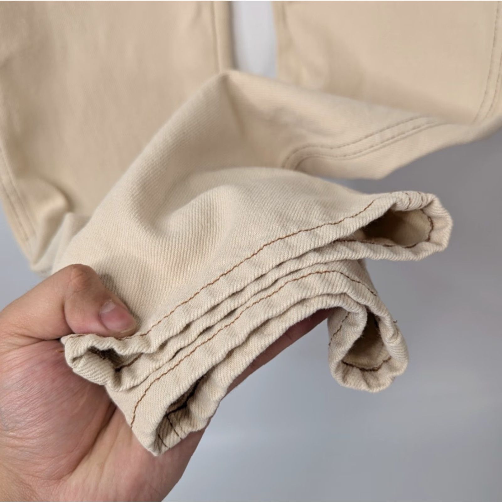 Reformation VINTAGE Reformation Cowboy Jeans Straight Women’s Size 23 Beige Almond High Rise Size 40" / US 18 - 4 Thumbnail