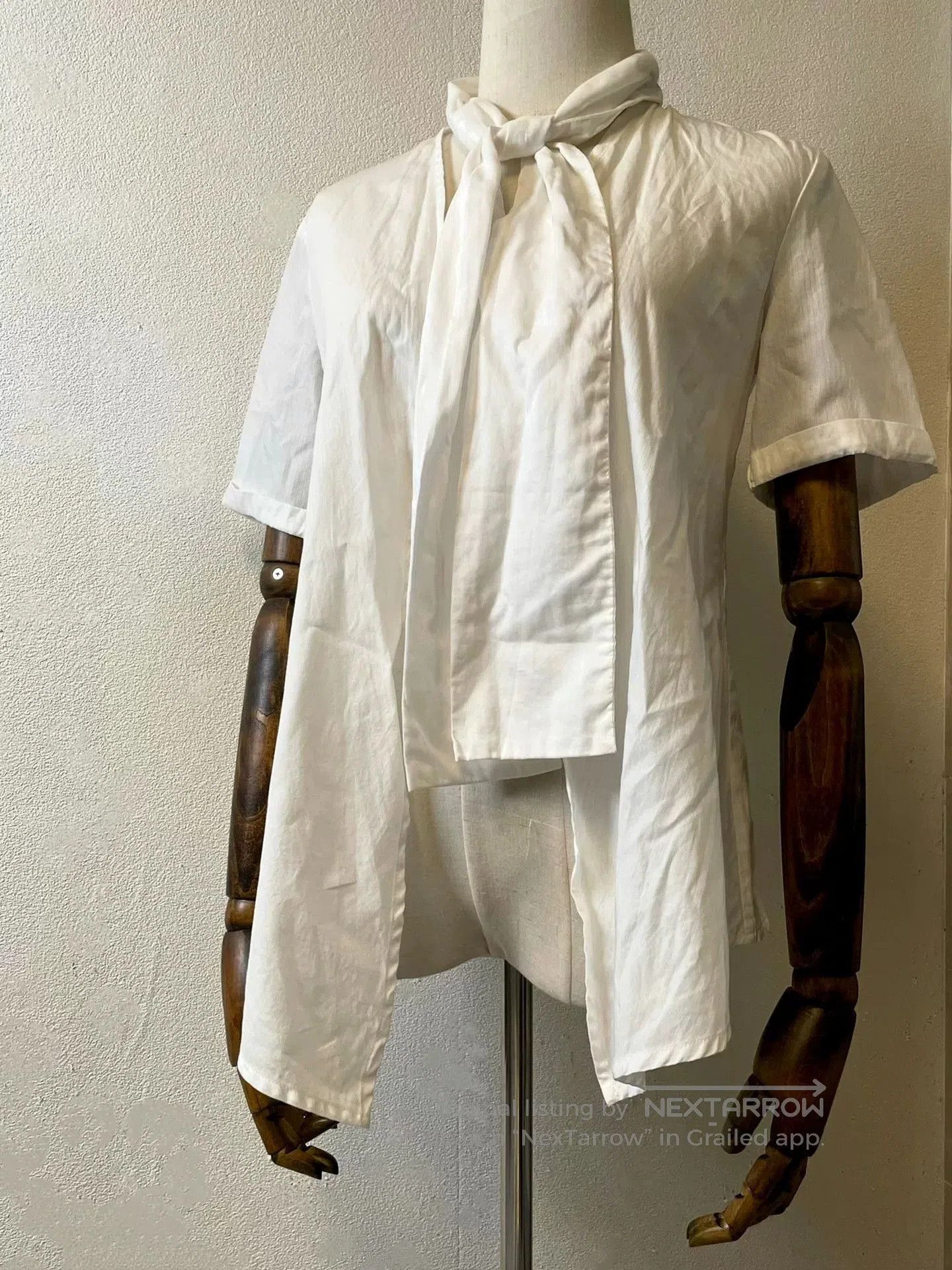 Maison Margiela Maison Martin Margiela White Scarf Cardigan. Size M / US 6-8 / IT 42-44 - 2 Thumbnail