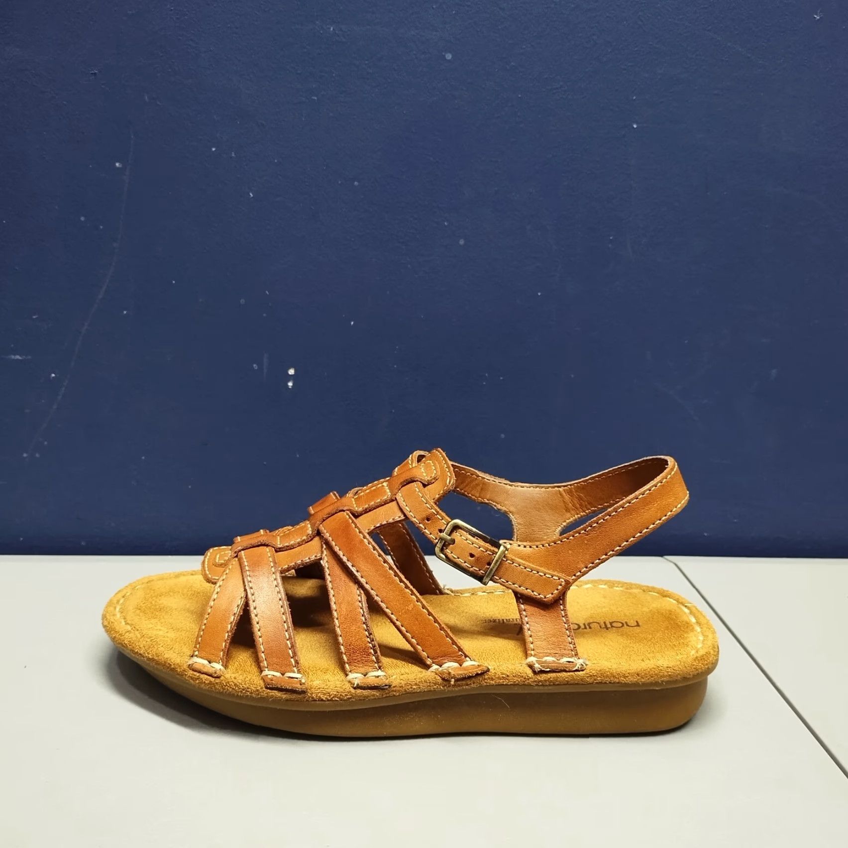 Naturalizer Naturalizer Sandal Women's 6 Brown Leather Slingback Flat - Natural Soul Size US 6 / IT 36 - 4 Thumbnail