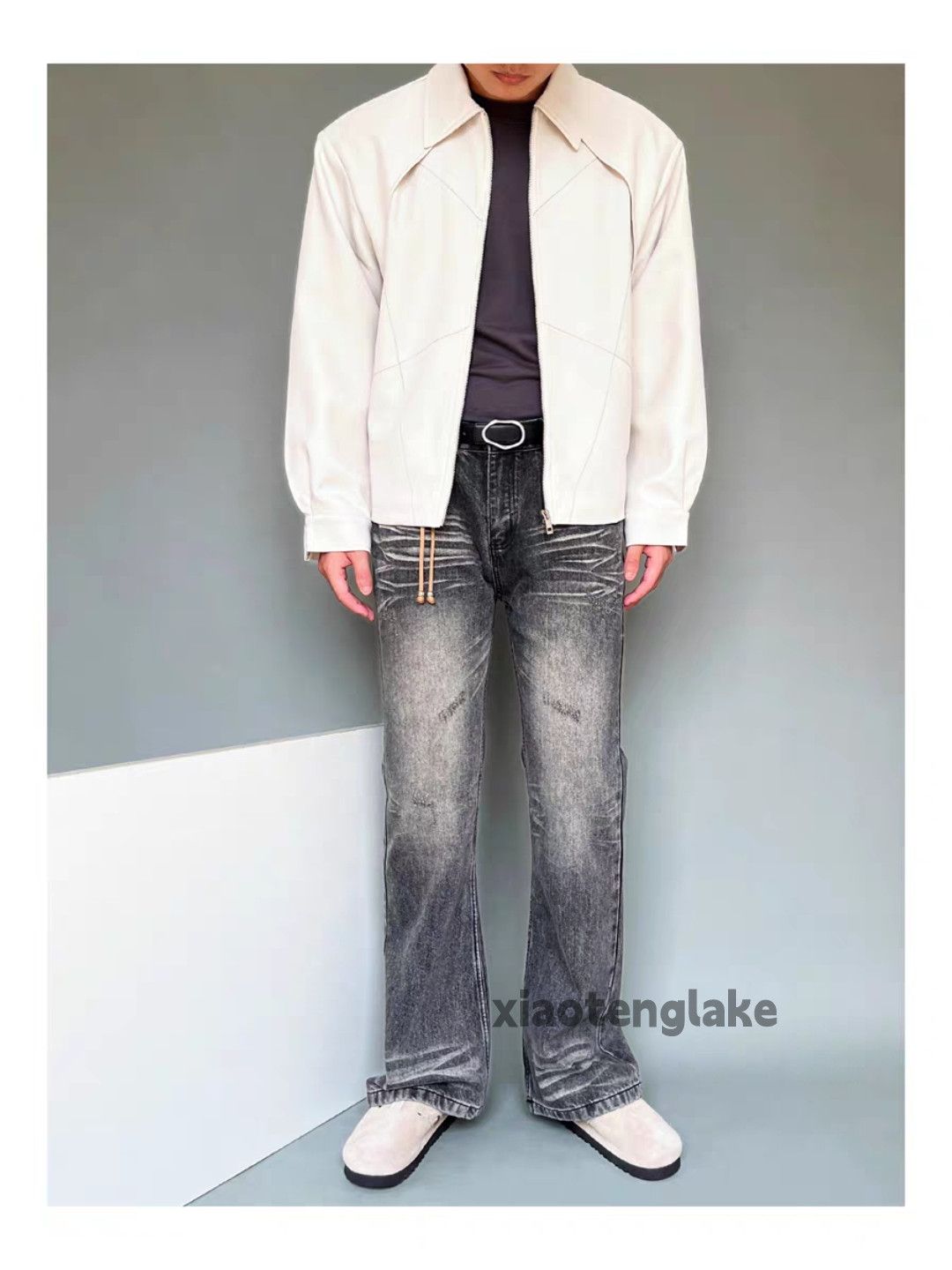 Jean × Vintage washed faded punk grunge bootcut yuppie flared jeans Size US 30 / EU 46 - 2 Thumbnail