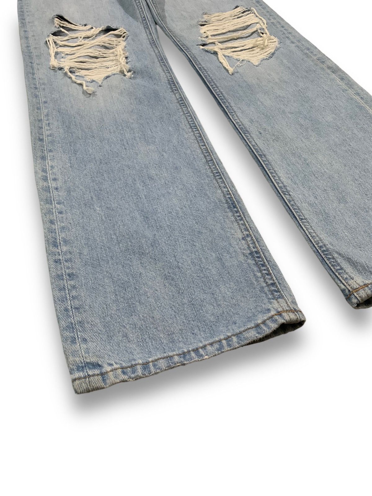Undercover × Uniqlo Vintage Uniqlo Faded Straight Leg Distressed Grunge Jeans Size US 27 - 7 Thumbnail