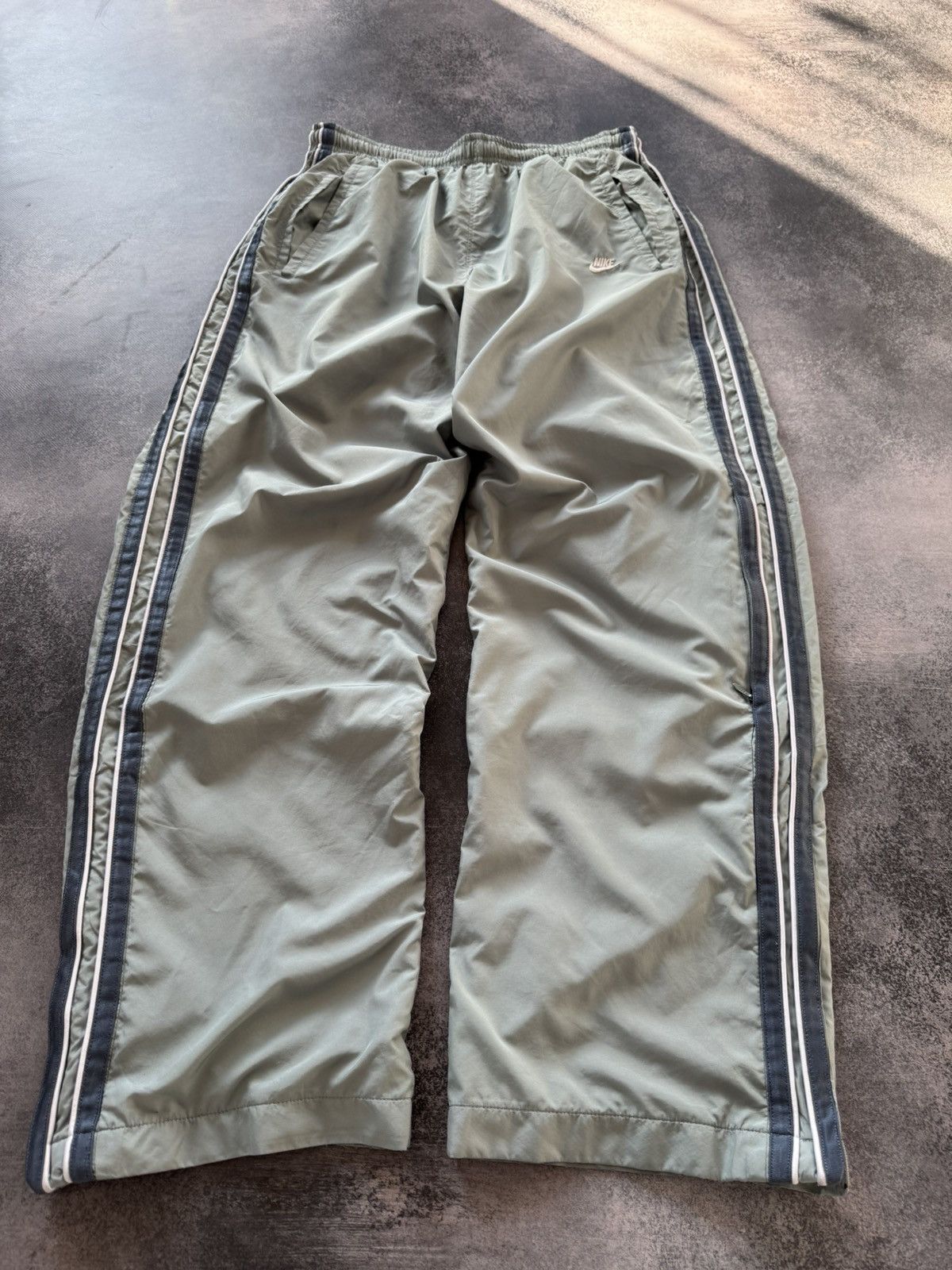 Nike Vintage Nike Track Pants Drill Y2K style Swoosh Size US 34 / EU 50 - 2 Thumbnail