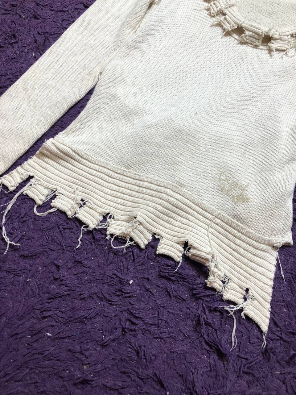 Diesel Vintage Y2K Long Sleeve unusual DIESEL white Size M / US 6-8 / IT 42-44 - 9 Thumbnail