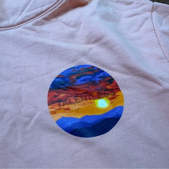 Designer × Talentless NEW TALENTLESS SUNSET CORAL HOODIE SZ LARGE L Size US L / EU 52-54 / 3 - 4 Thumbnail