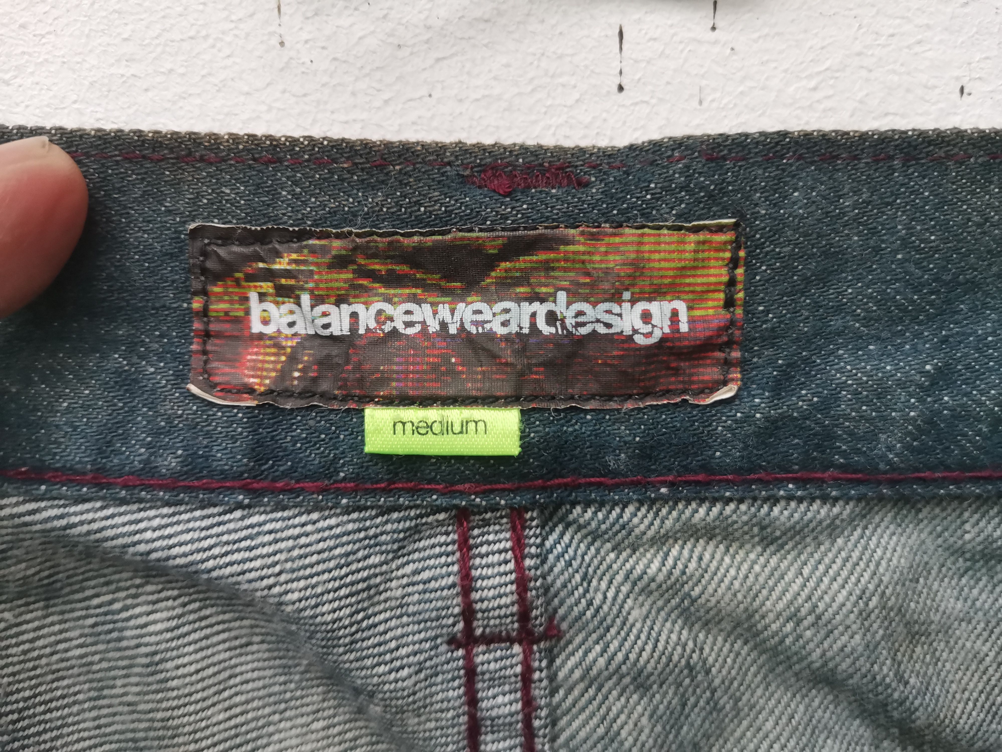 Designer × Japanese Brand Rare Balancewear denim nice design Size US 34 / EU 50 - 8 Thumbnail