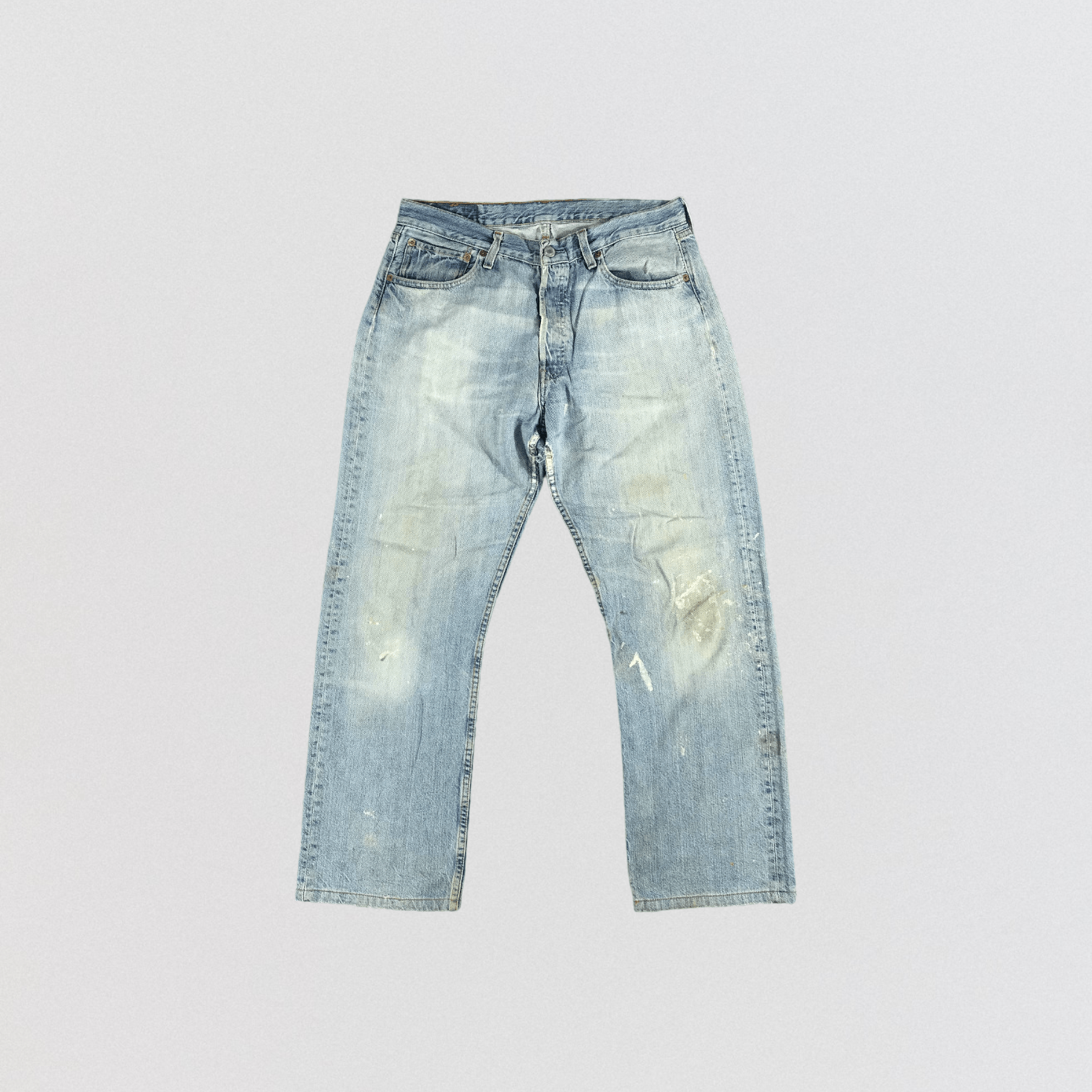 Levi's × Vintage Vintage 90s Light Wash Levis 501 Jeans-JM2343 Size US 33 - 1 Thumbnail