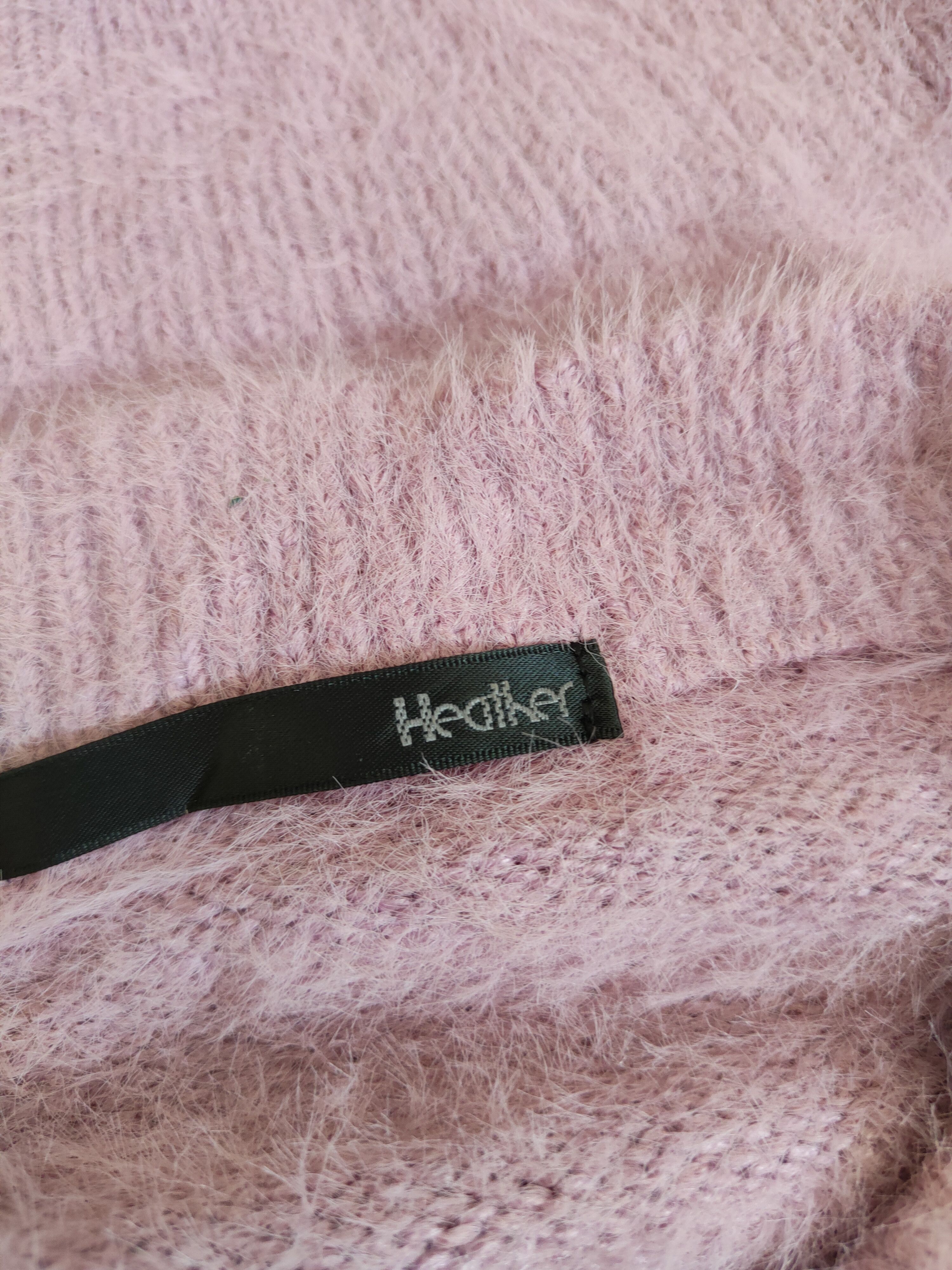Homespun Knitwear Heather Purple Shag Shaggy Fur Mohair Knitwear #S2033 Size M / US 6-8 / IT 42-44 - 12 Thumbnail